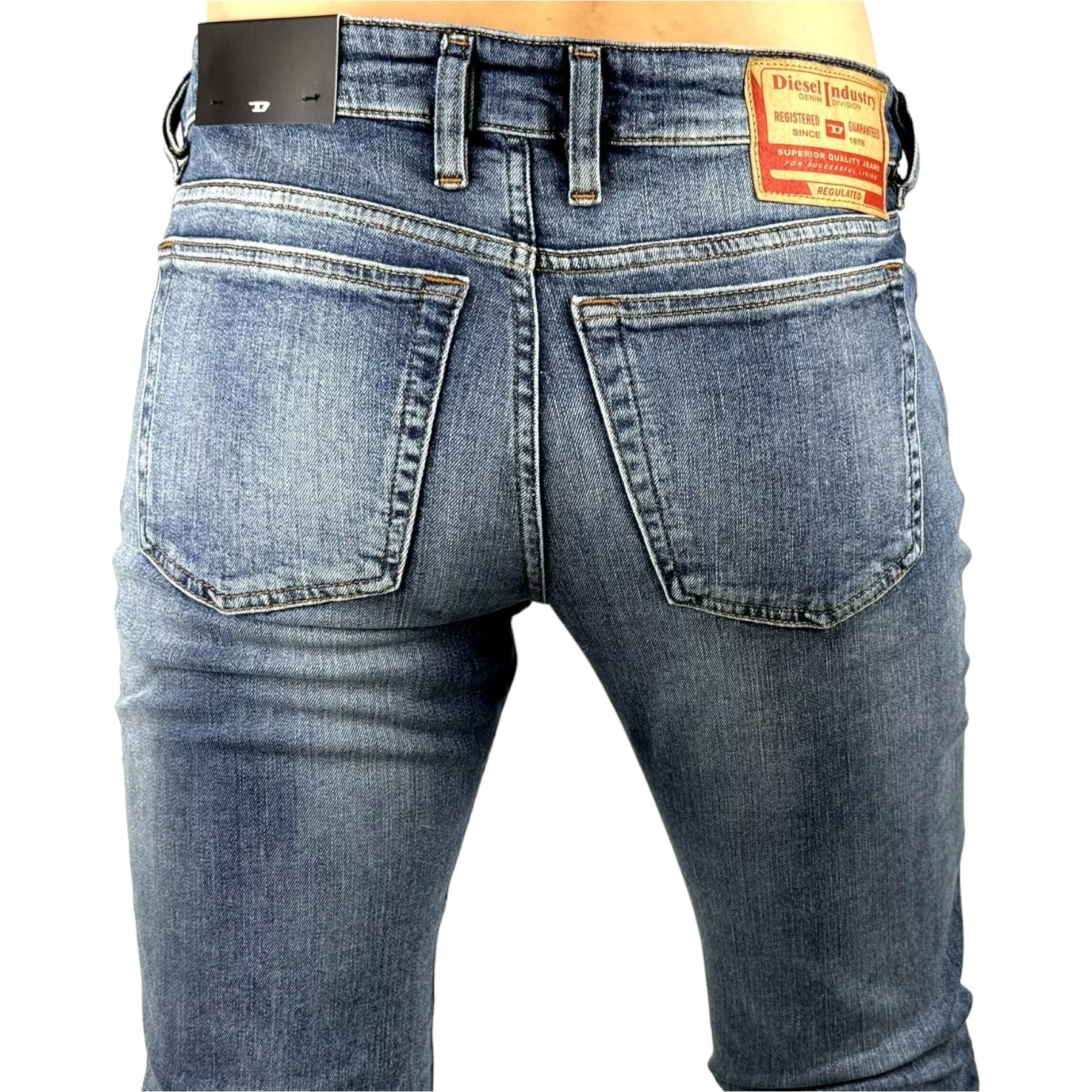 DIESEL 1979 SLEENKER R9D95 Mens Denim Jeans Skinny Fit Low Waist Cotton Pants