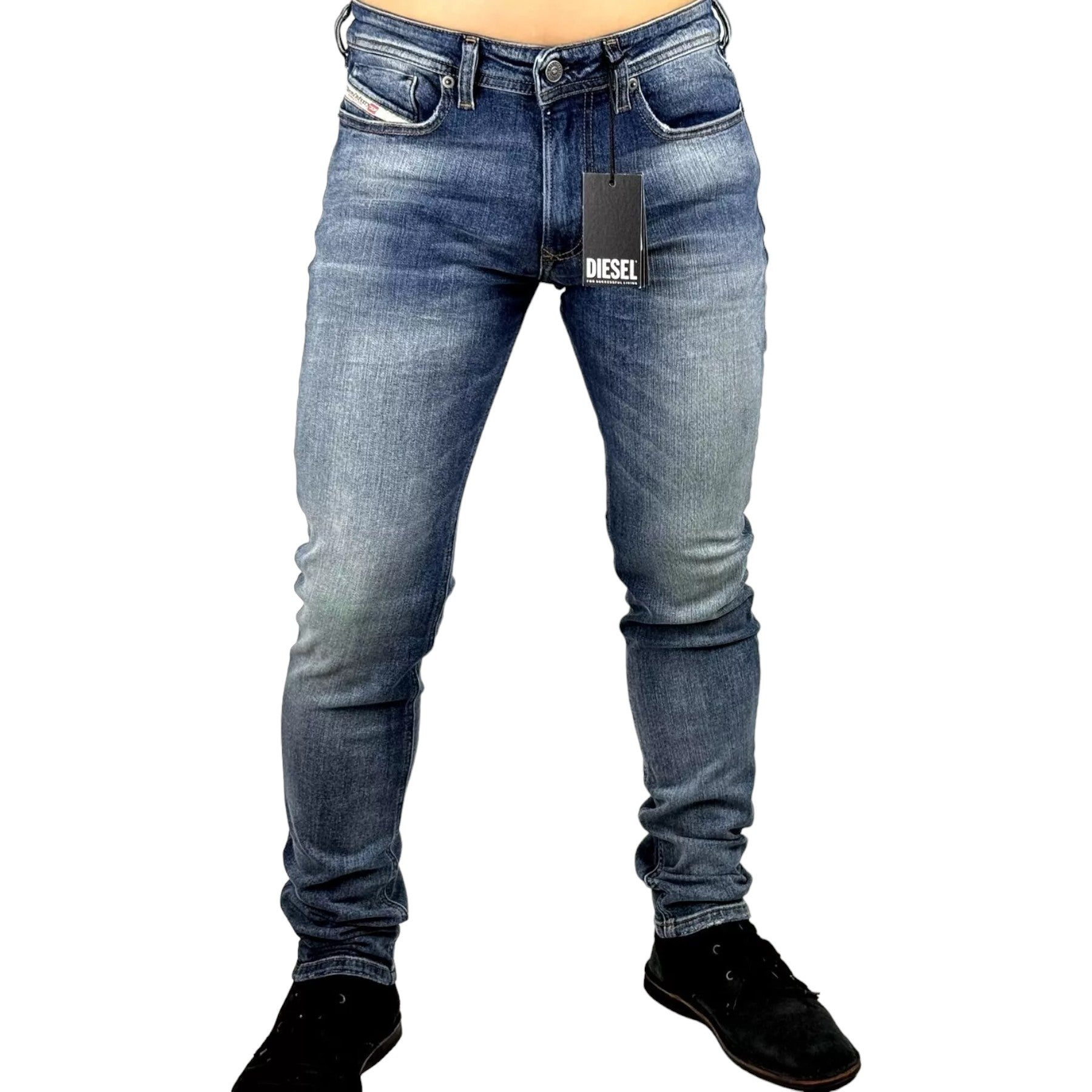 DIESEL 1979 SLEENKER R9D95 Mens Denim Jeans Skinny Fit Low Waist Cotton Pants