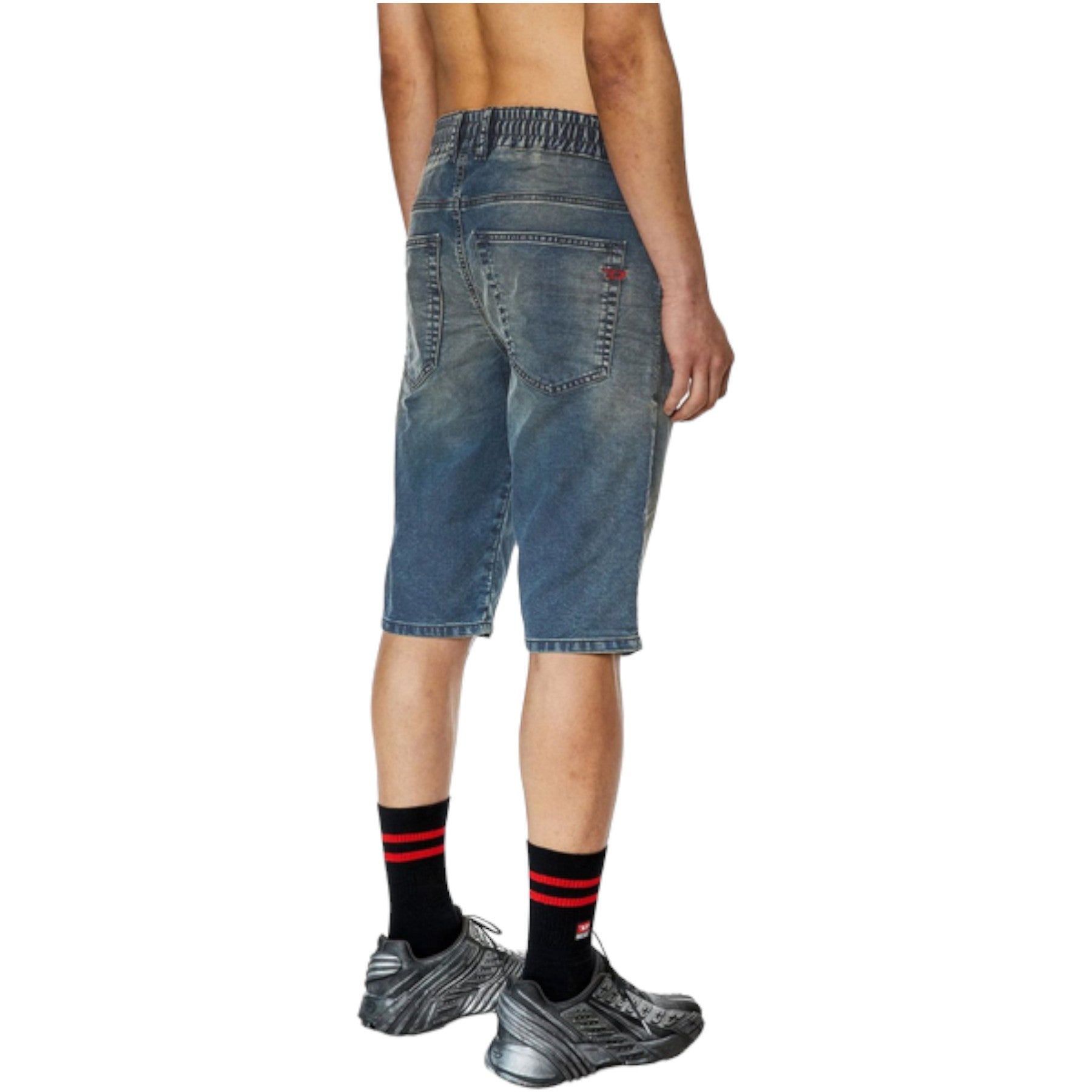 Diesel D-Krooley 068DS Mens Denim Shorts Regular Fit Jogg Jeans Bermuda Shorts