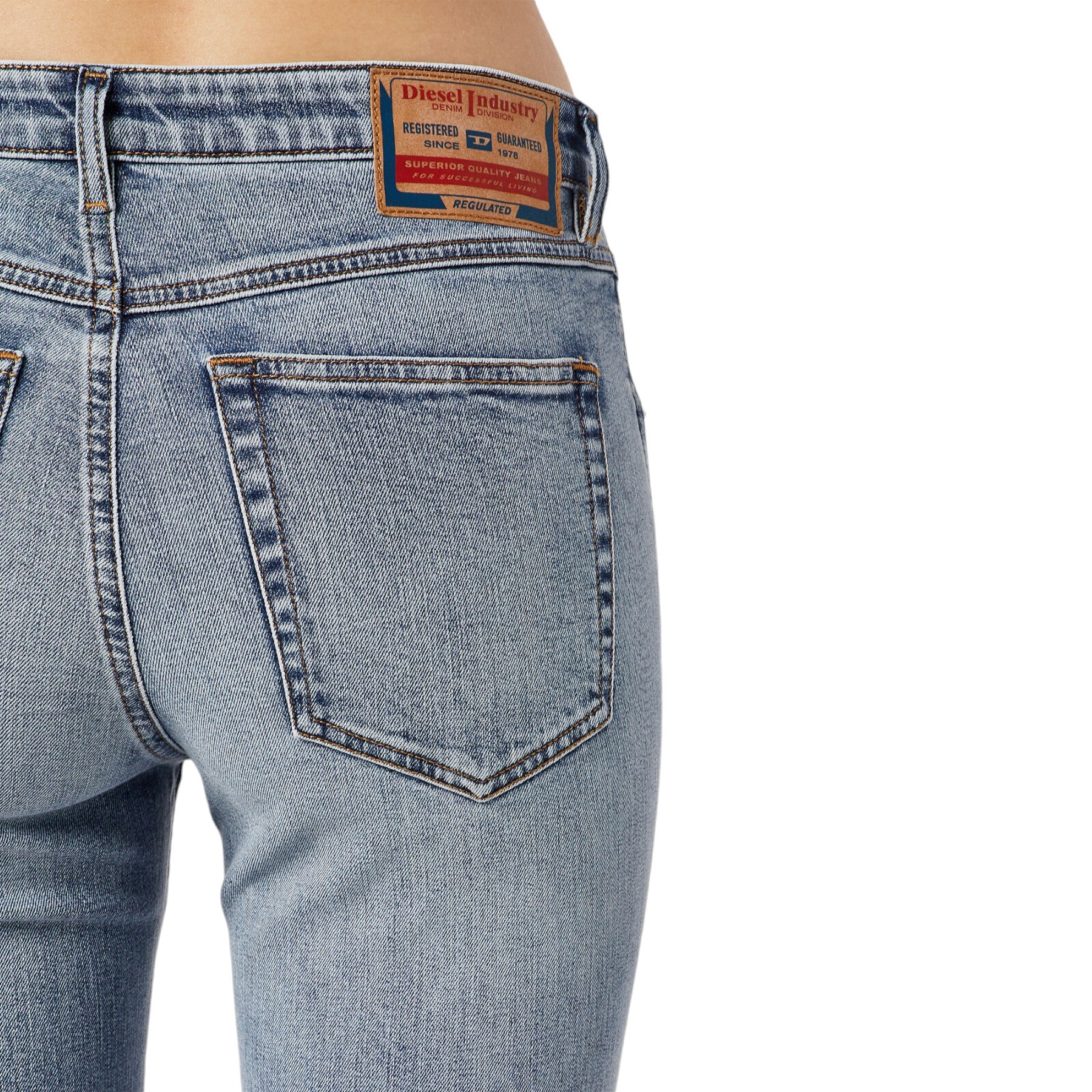 Diesel 2015 Babhila 069YX Womens Denim Jeans Slim Fit Skinny Stretch Pants Blue