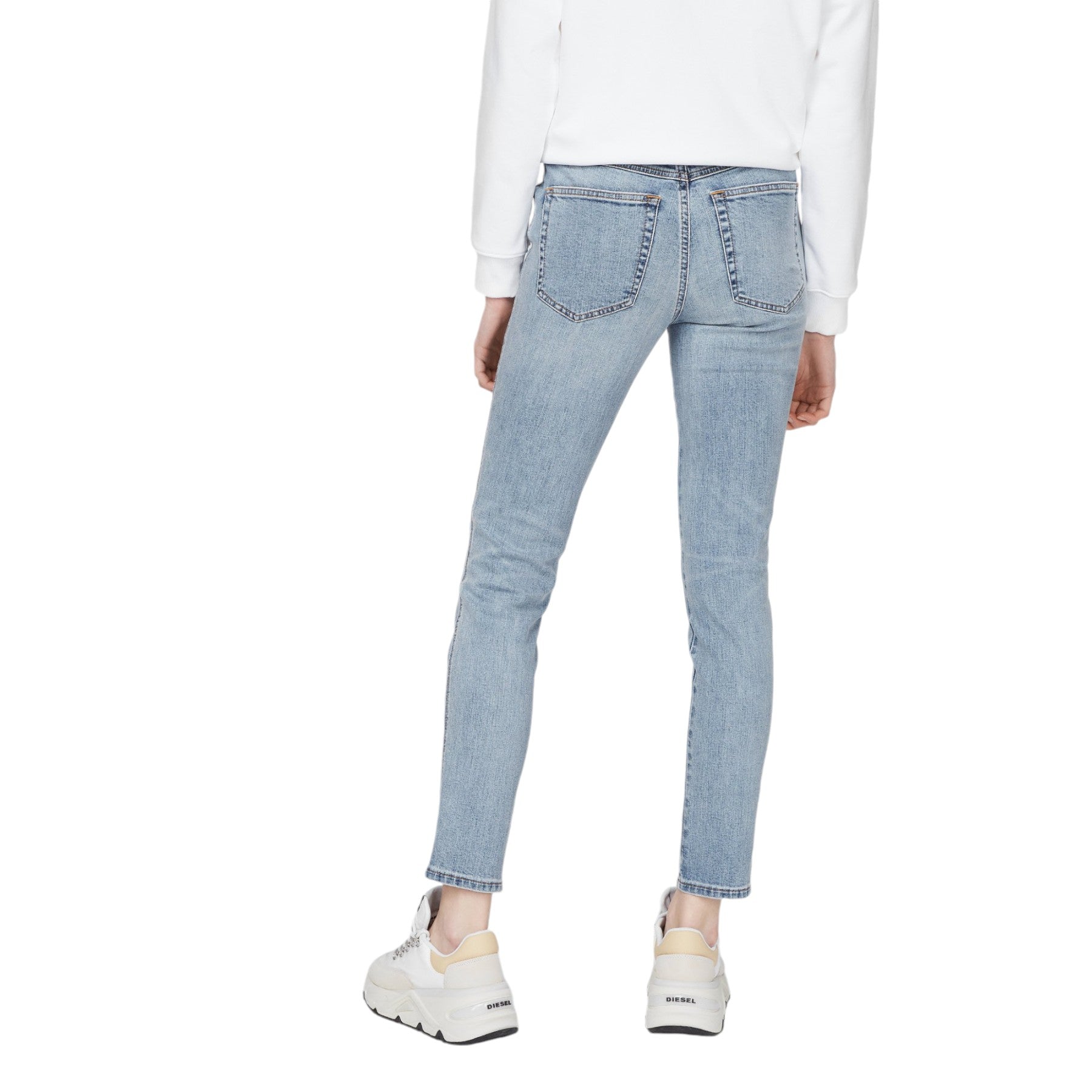 Diesel 2015 Babhila 069YX Womens Denim Jeans Slim Fit Skinny Stretch Pants Blue