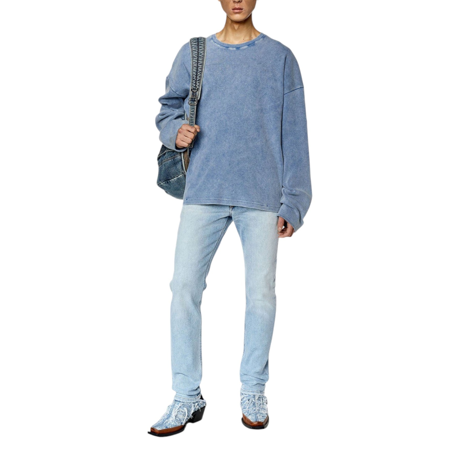 DIESEL 1979 SLEENKER 09E90 Mens Denim Jeans Slim Fit Low Waist Cotton Pants W36