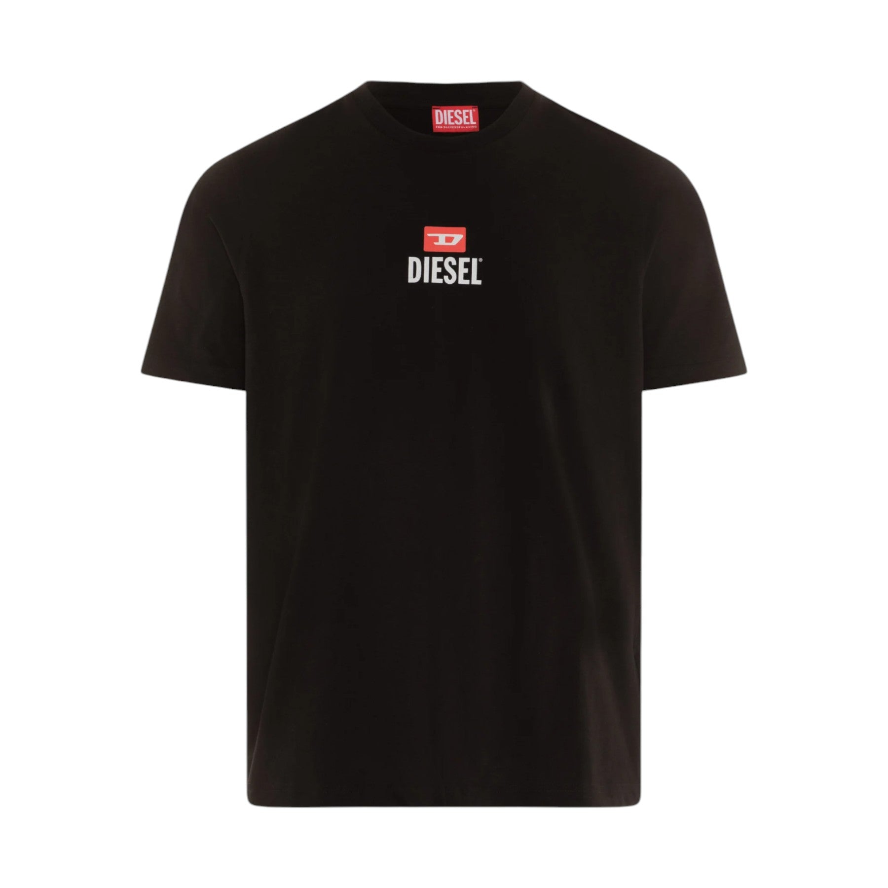 Diesel T-JUST-Small-New-D-Logo Mens T Shirts Regular Fit Short Sleeve Cotton Tee