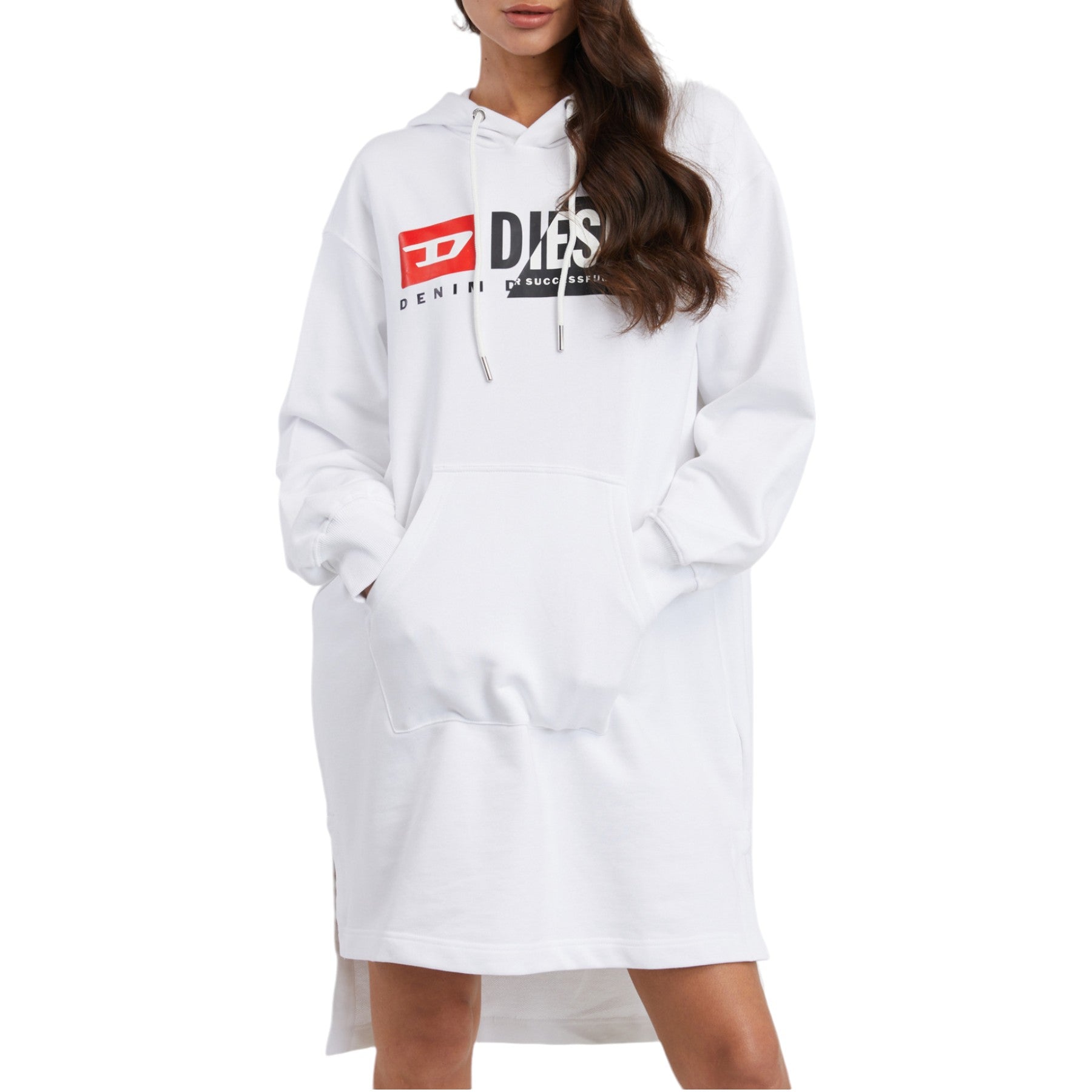 DIESEL D-ILSE RIAJH Womens Hoodie Dress Hooded Sweatshirts Oversized Jumpers