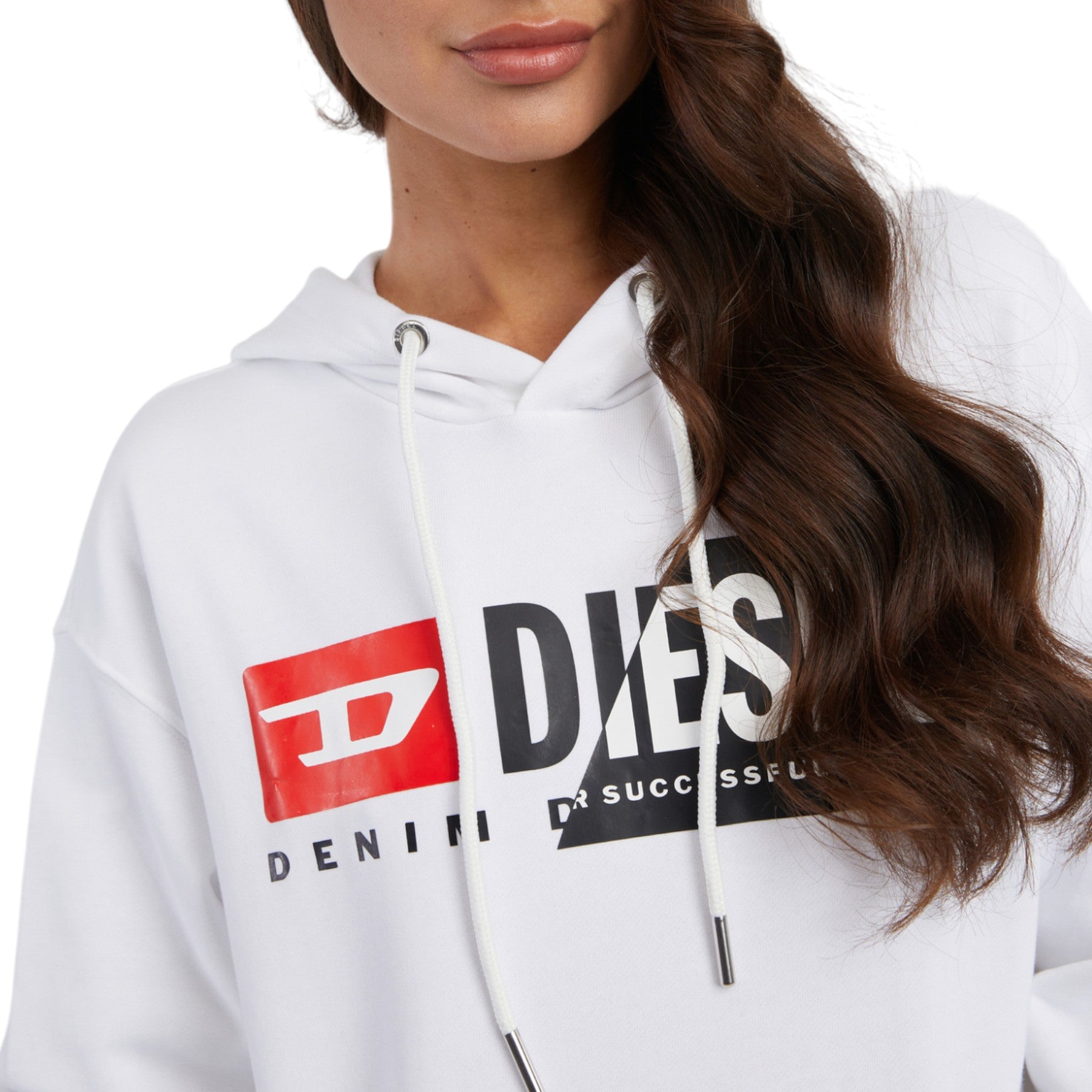 DIESEL D-ILSE RIAJH Womens Hoodie Dress Hooded Sweatshirts Oversized Jumpers