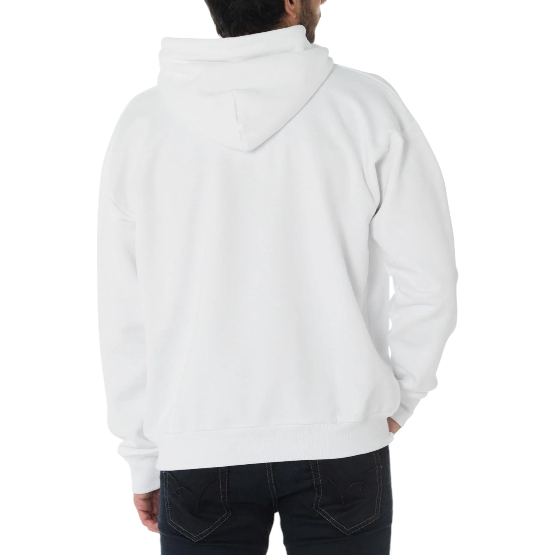 DIESEL S-DIVISION Mens Pullover Hoodie Oversized Sweatshirt Drop Shoulder Jumper