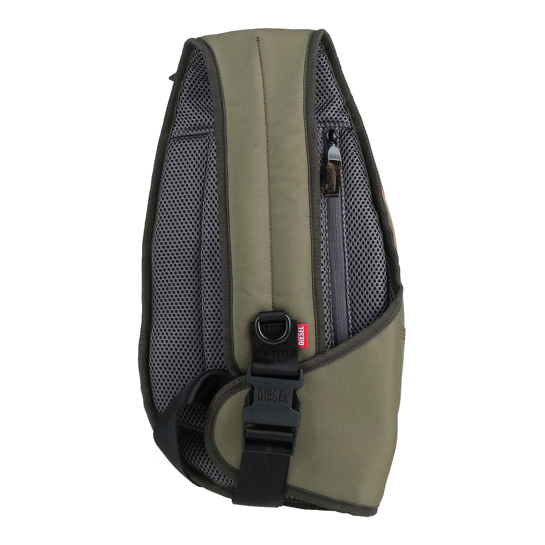 DIESEL 1DR-POD Mens Shoulder Sling Bag Cross Body Travel Sports Rucksack Olive