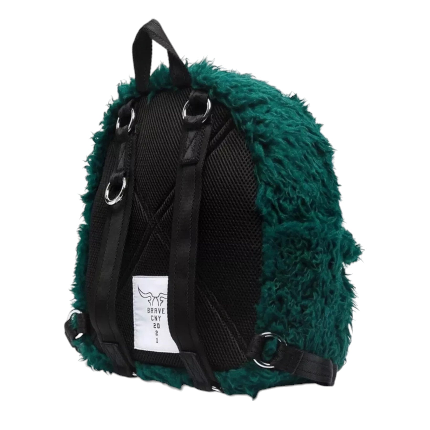 DIESEL Dhorian Womens Backpack Faux-Fur Shoulder Bag Travel School Rucksack NEW
