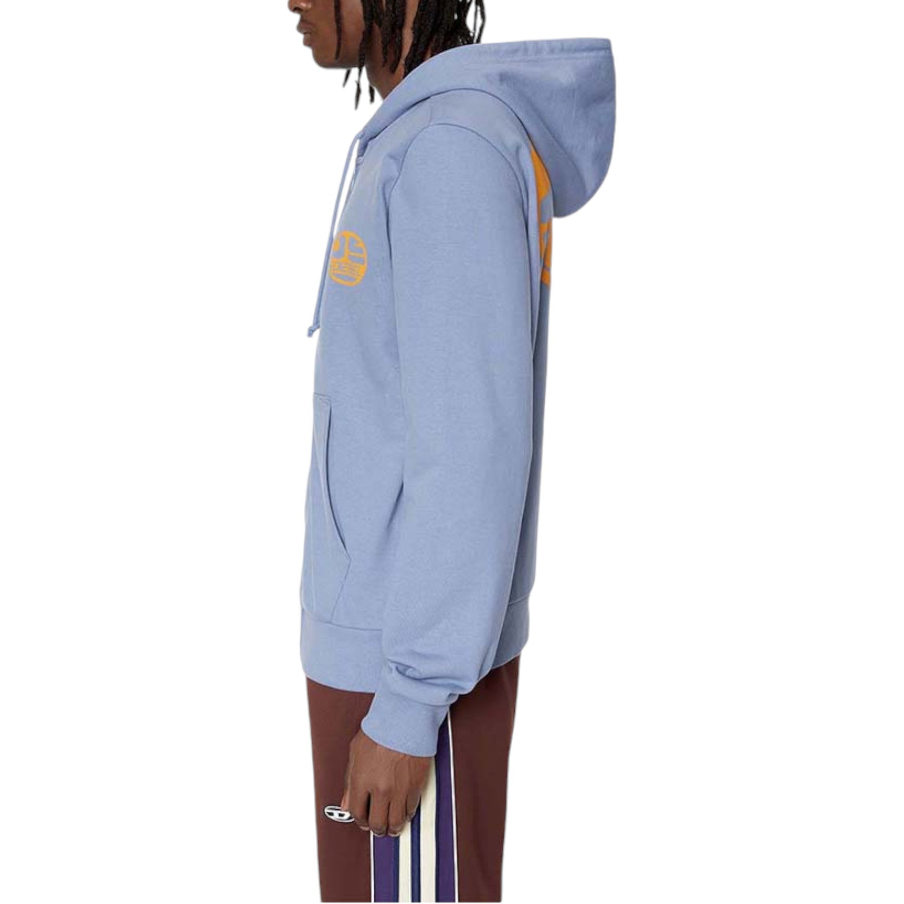 DIESEL S-GINN-HOOD 0HAYT Mens Hoodies Zip Up Gym Casual Hooded Sweatshirt Top