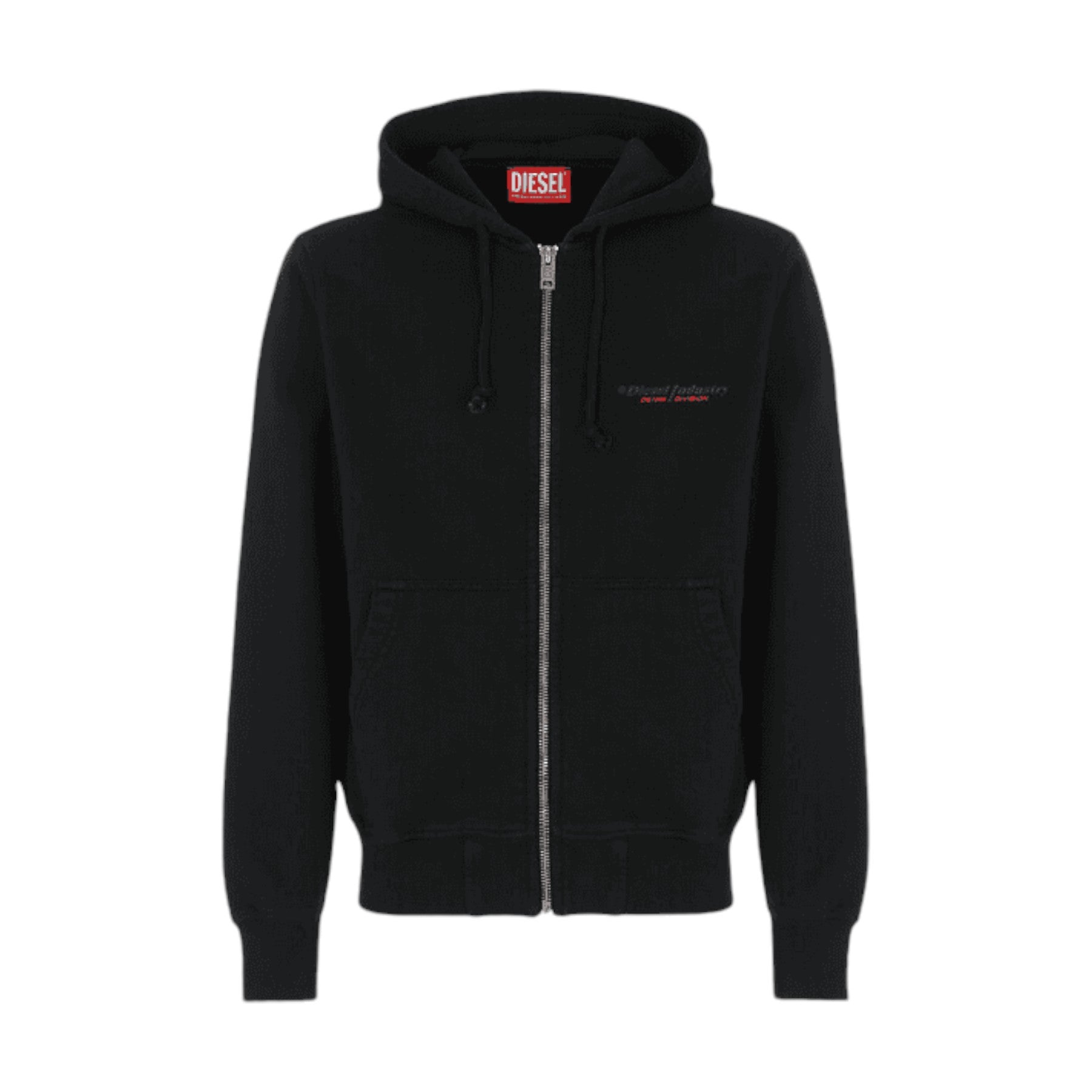 Diesel S-Ginn-Zip 0HERE Mens Hoodie Full Zip Hoody Regular Fit Hooded Sweatshirt