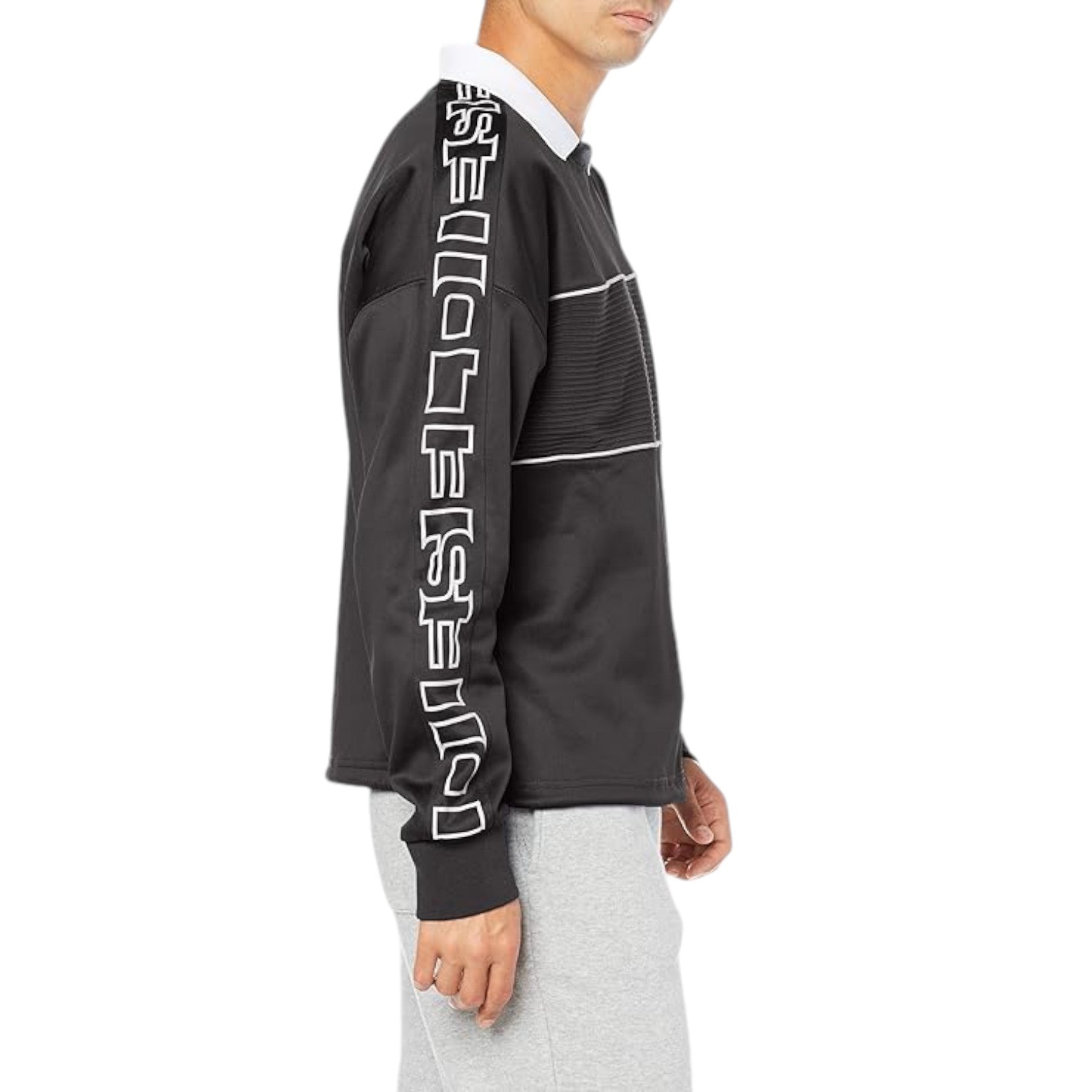 DIESEL S-ACORD 0KUTA Mens Crew Neck Sweatshirt Stretch Pullover Jumper Black S M