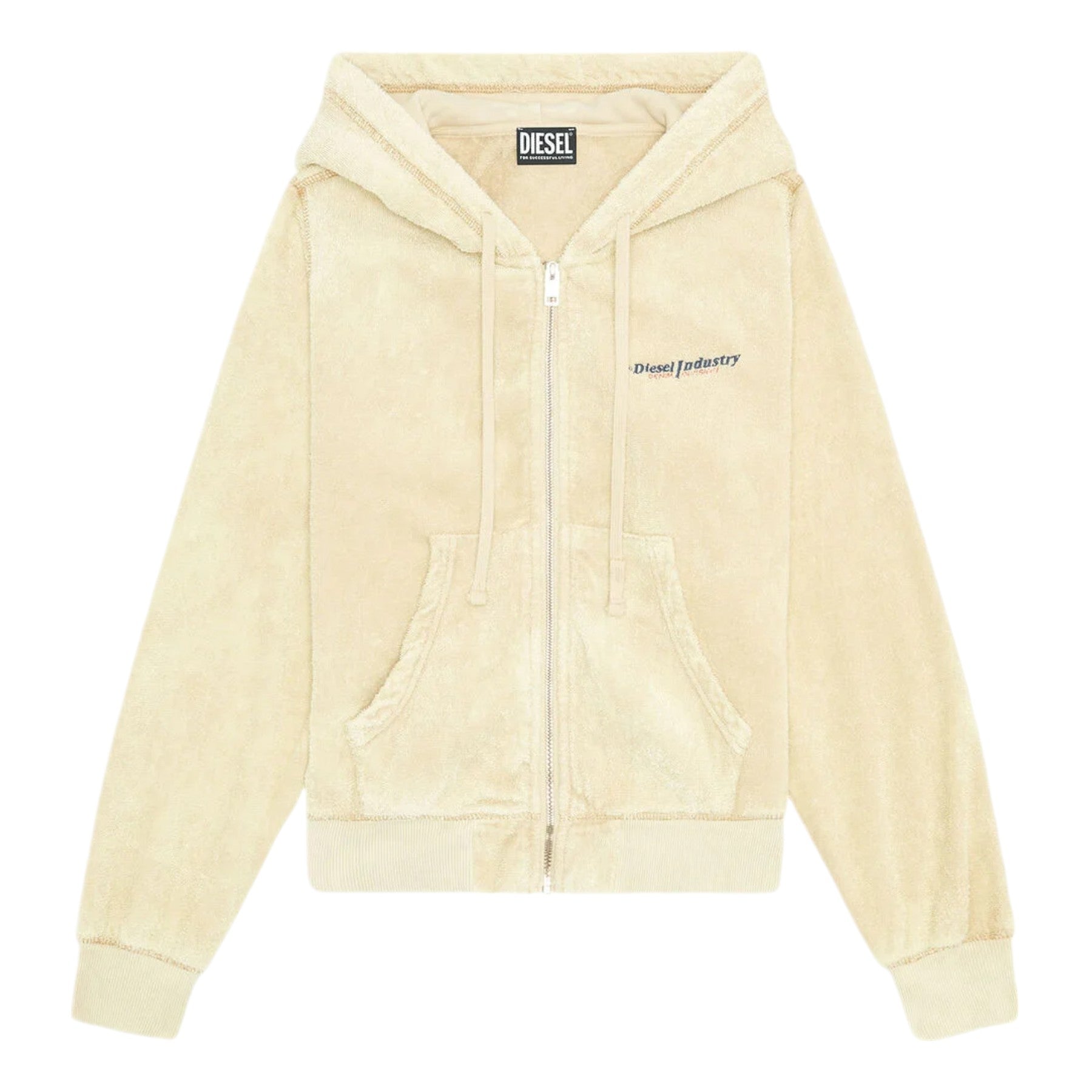 Diesel S-Ummerry-Zip-E8 0TEAK Mens Hoodie Full Zip Regular Fit Hooded Sweatshirt