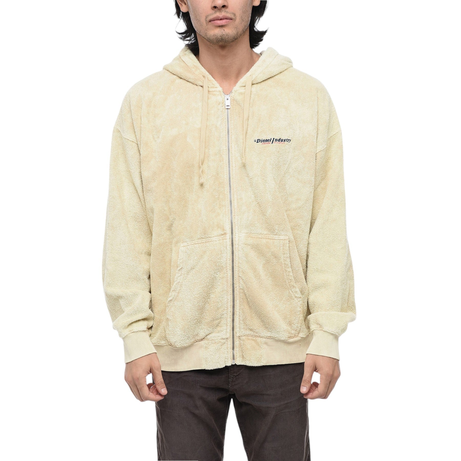 Diesel S-Ummerry-Zip-E8 0TEAK Mens Hoodie Full Zip Regular Fit Hooded Sweatshirt