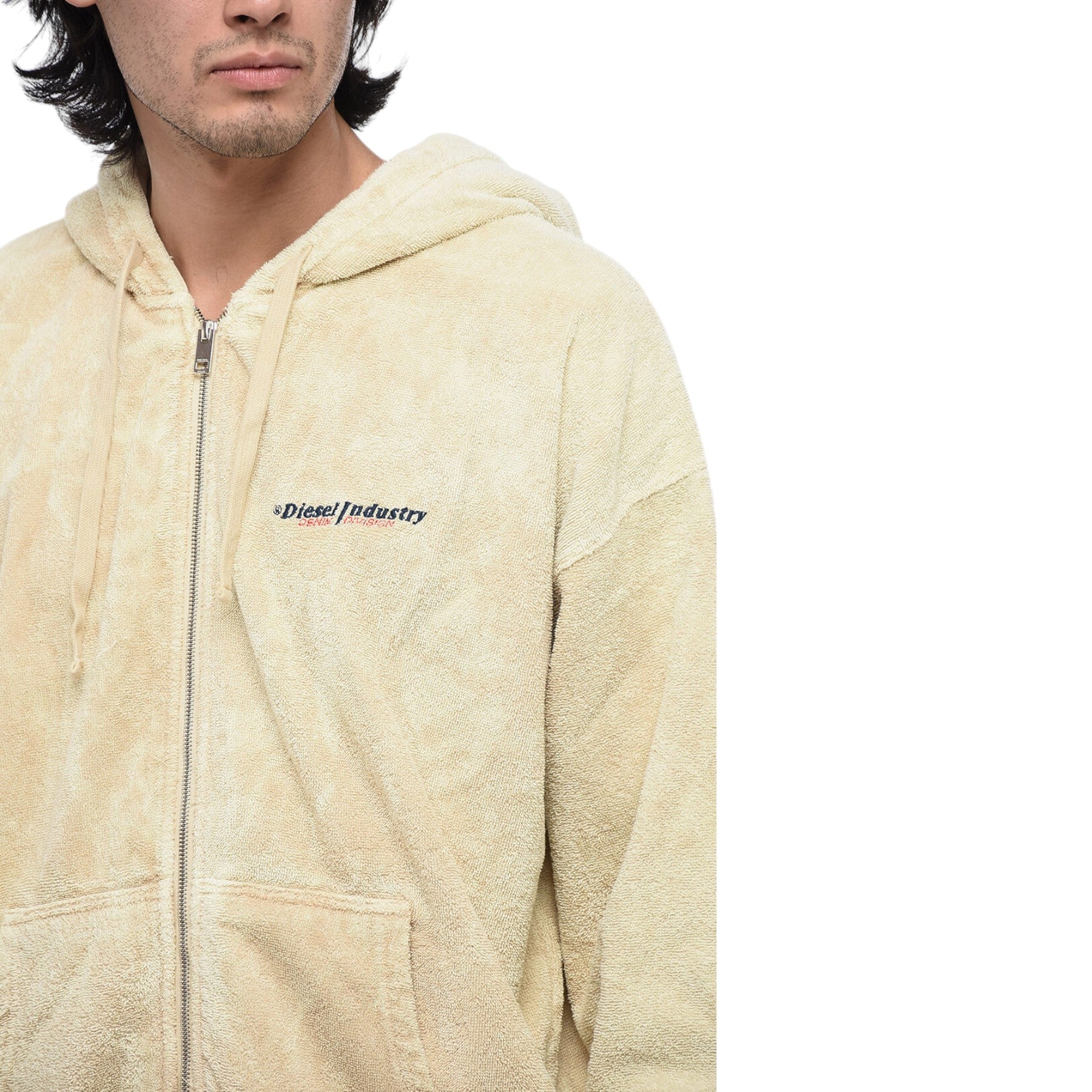 Diesel S-Ummerry-Zip-E8 0TEAK Mens Hoodie Full Zip Regular Fit Hooded Sweatshirt