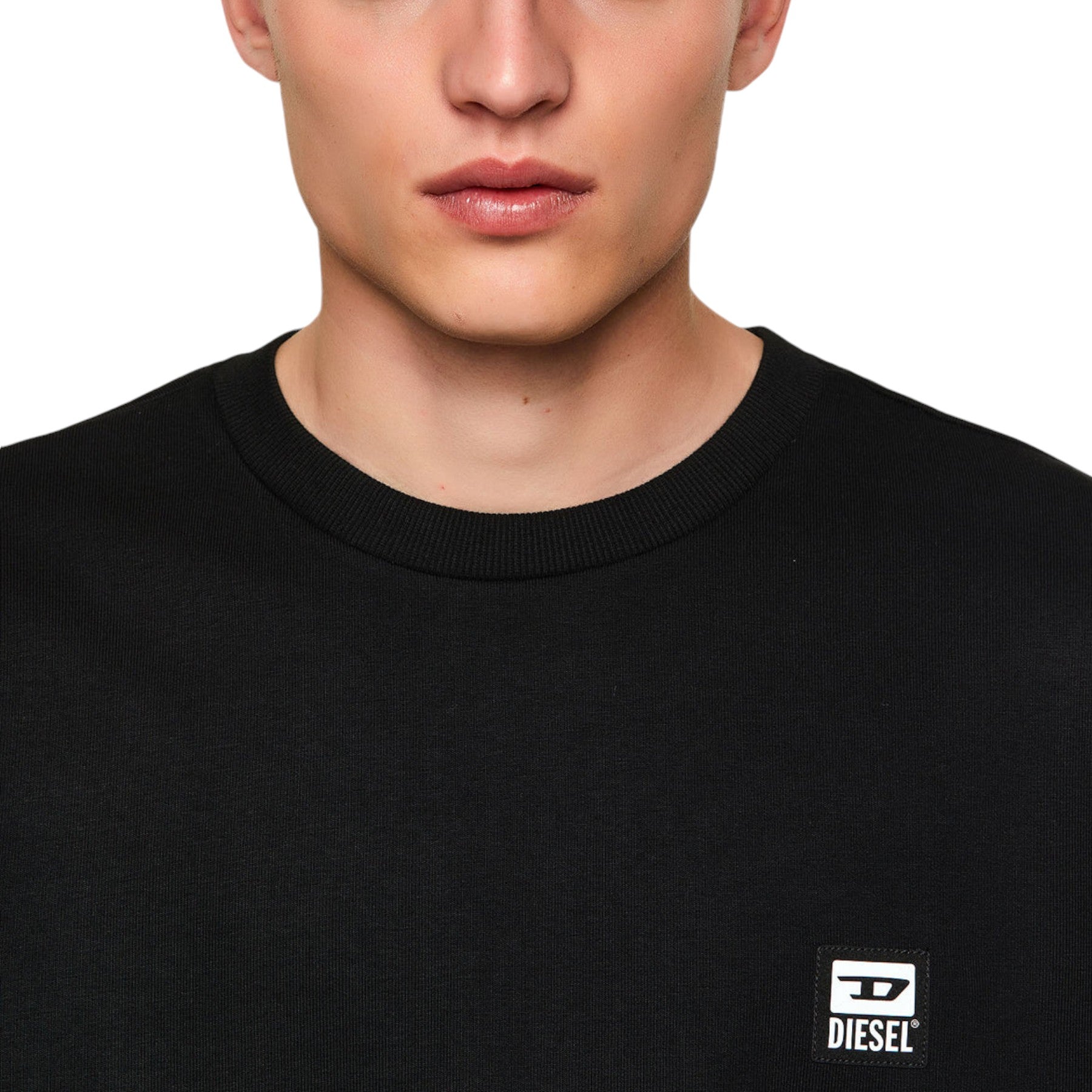 DIESEL S-GIRK-K12 Mens Sweatshirt Crew Neck Pullover Cotton Jumper Casual Top