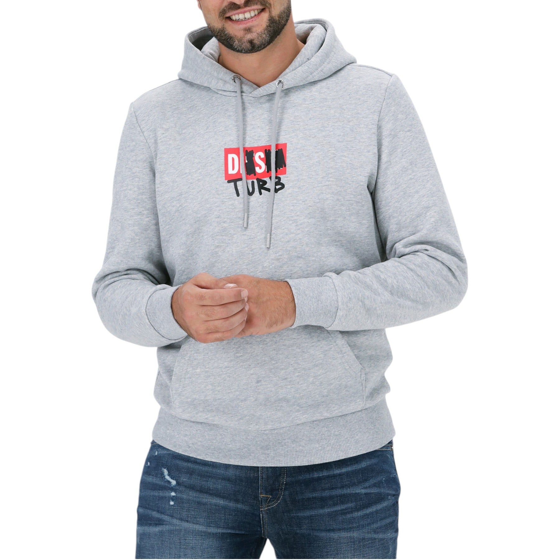 Diesel S-Girk-Hood-B8 Mens Fleece Hoodie Regular Fit Hoody Pullover Sweatshirts