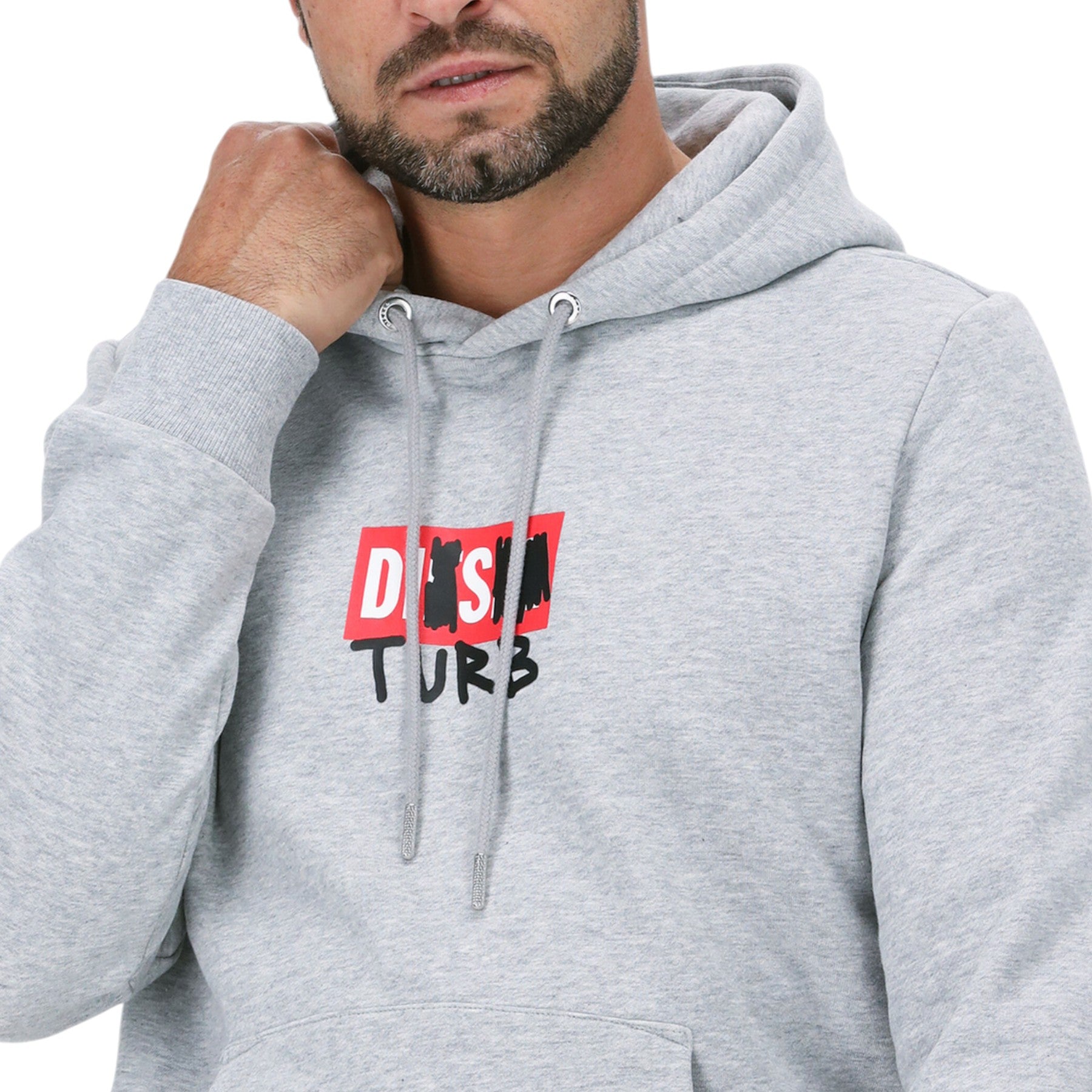 Diesel S-Girk-Hood-B8 Mens Fleece Hoodie Regular Fit Hoody Pullover Sweatshirts