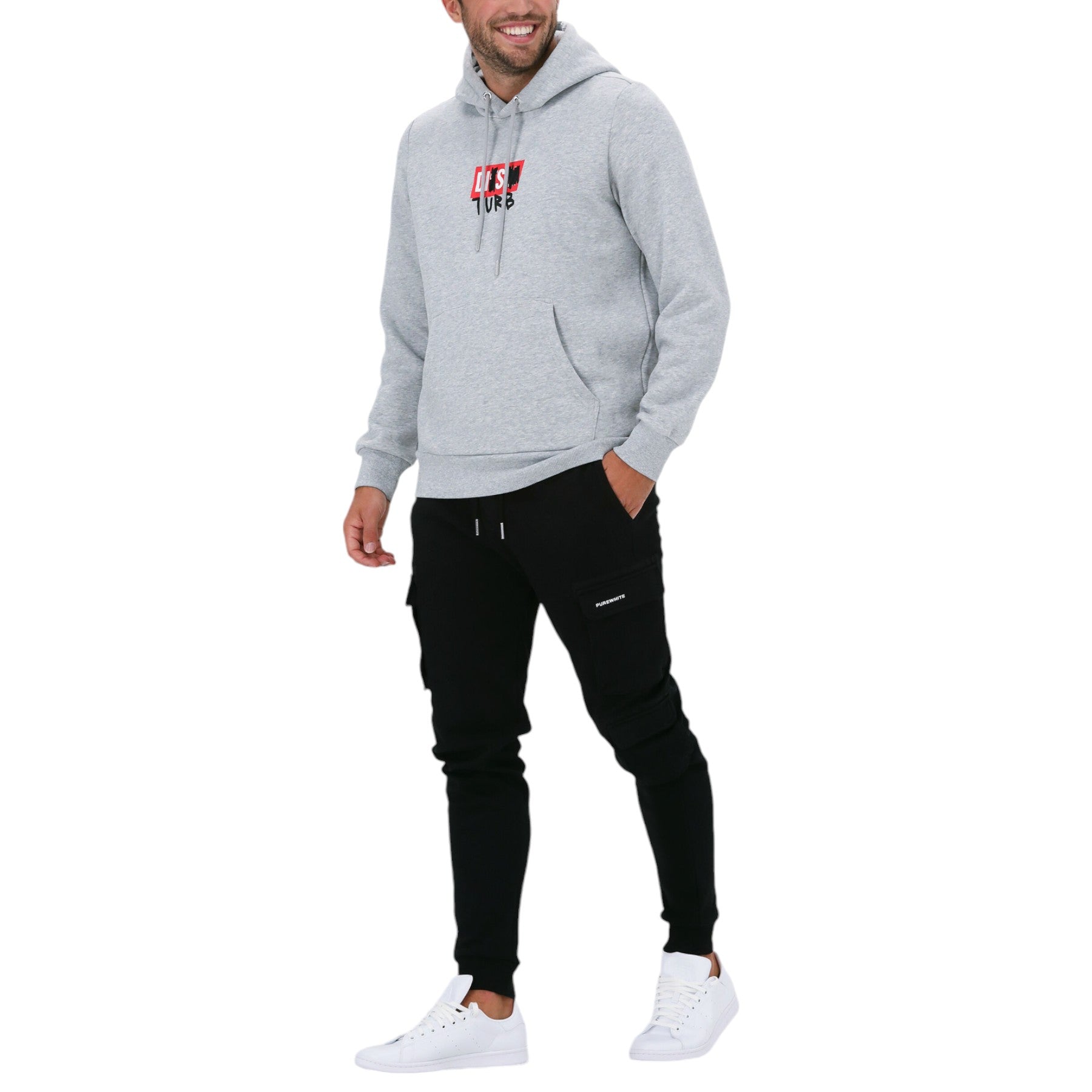 Diesel S-Girk-Hood-B8 Mens Fleece Hoodie Regular Fit Hoody Pullover Sweatshirts