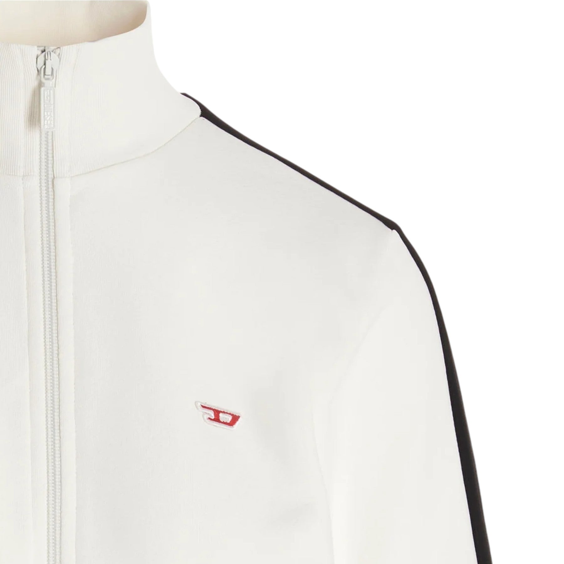 DIESEL F-JAM-D Womens Sweatshirts Long Sleeve Plain Casual Zip Up Jumper Top NEW