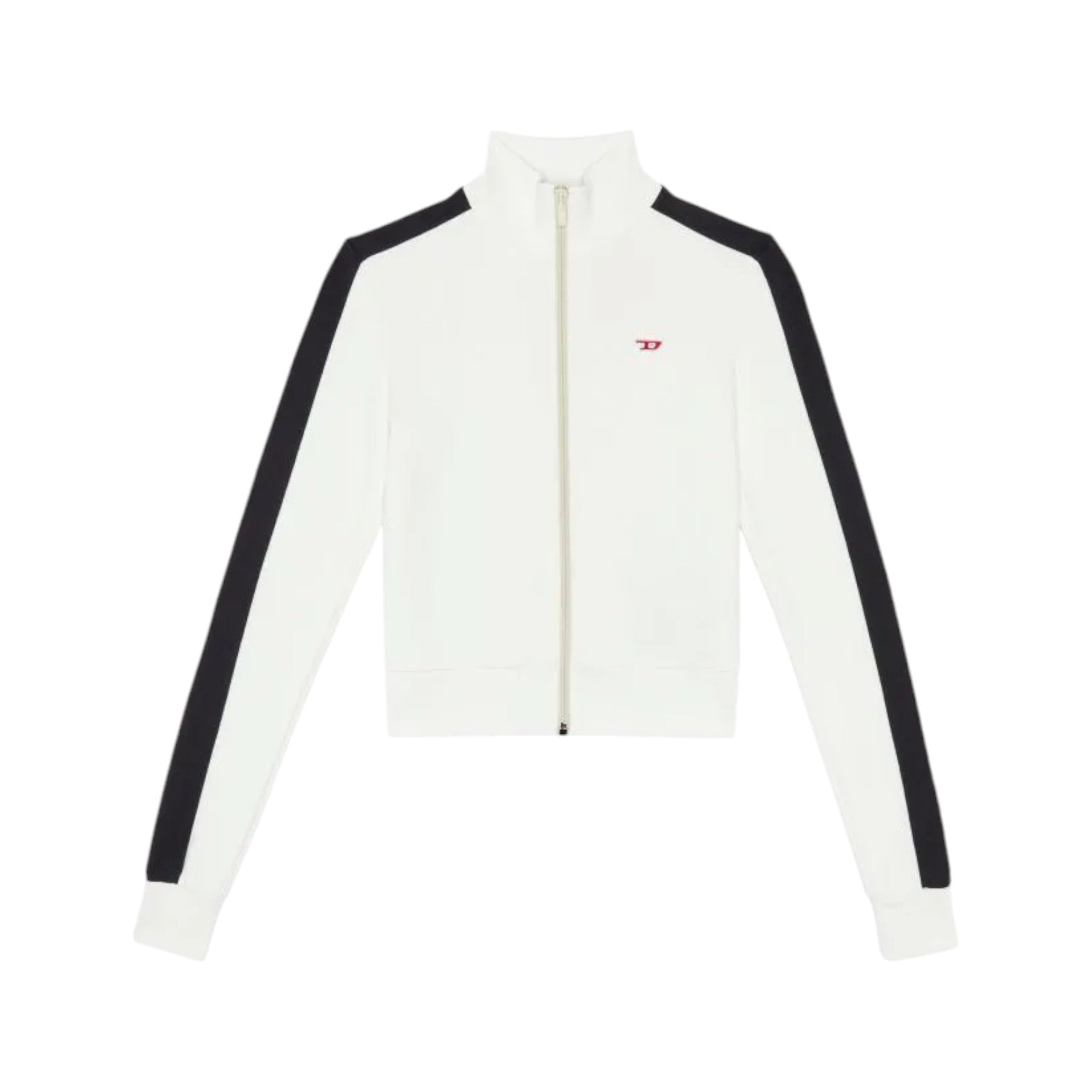 DIESEL F-JAM-D Womens Sweatshirts Long Sleeve Plain Casual Zip Up Jumper Top NEW