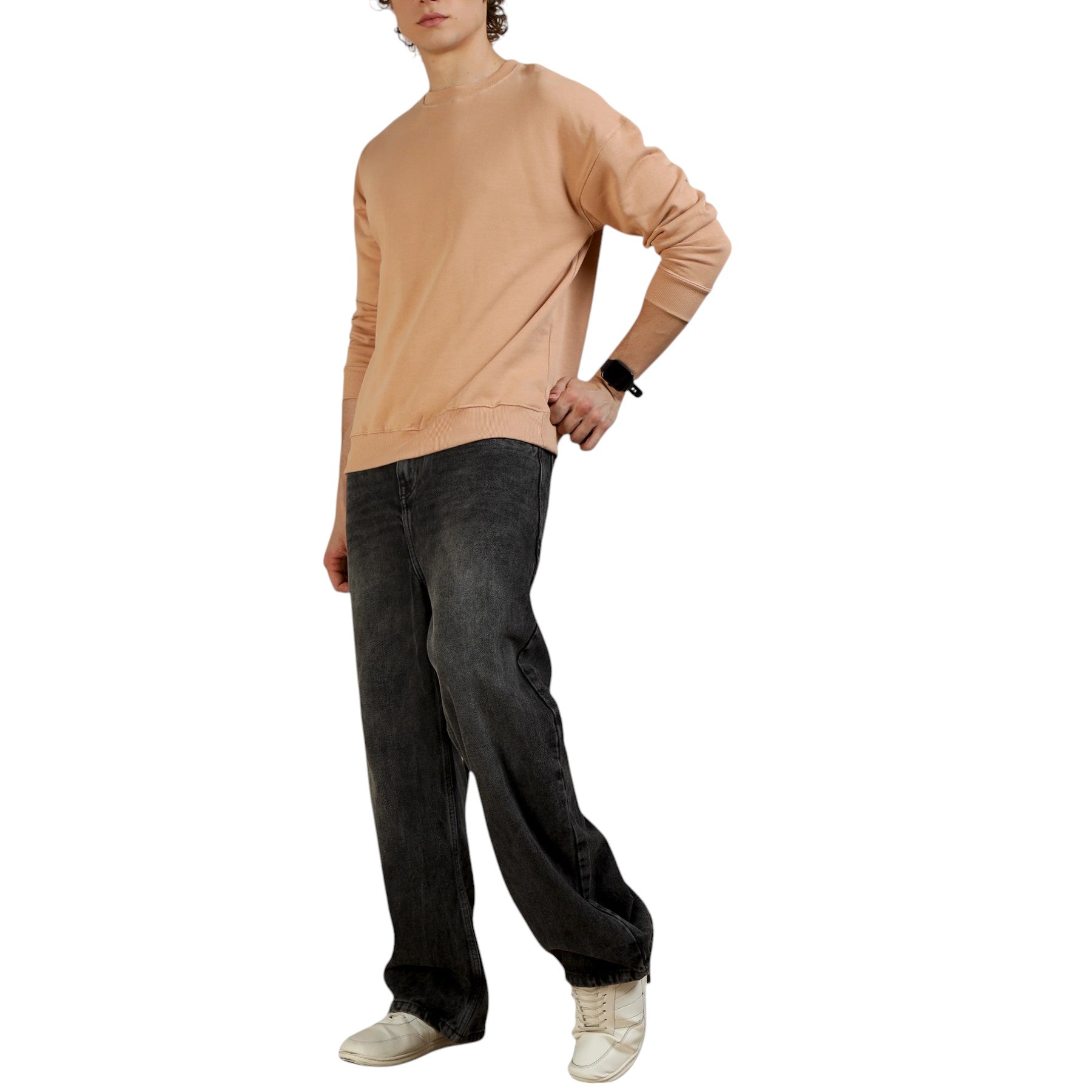 DIESEL F LYM 0NQAZ Mens Crew Neck Sweatshirt Pullover Cotton Jumper Casual Top