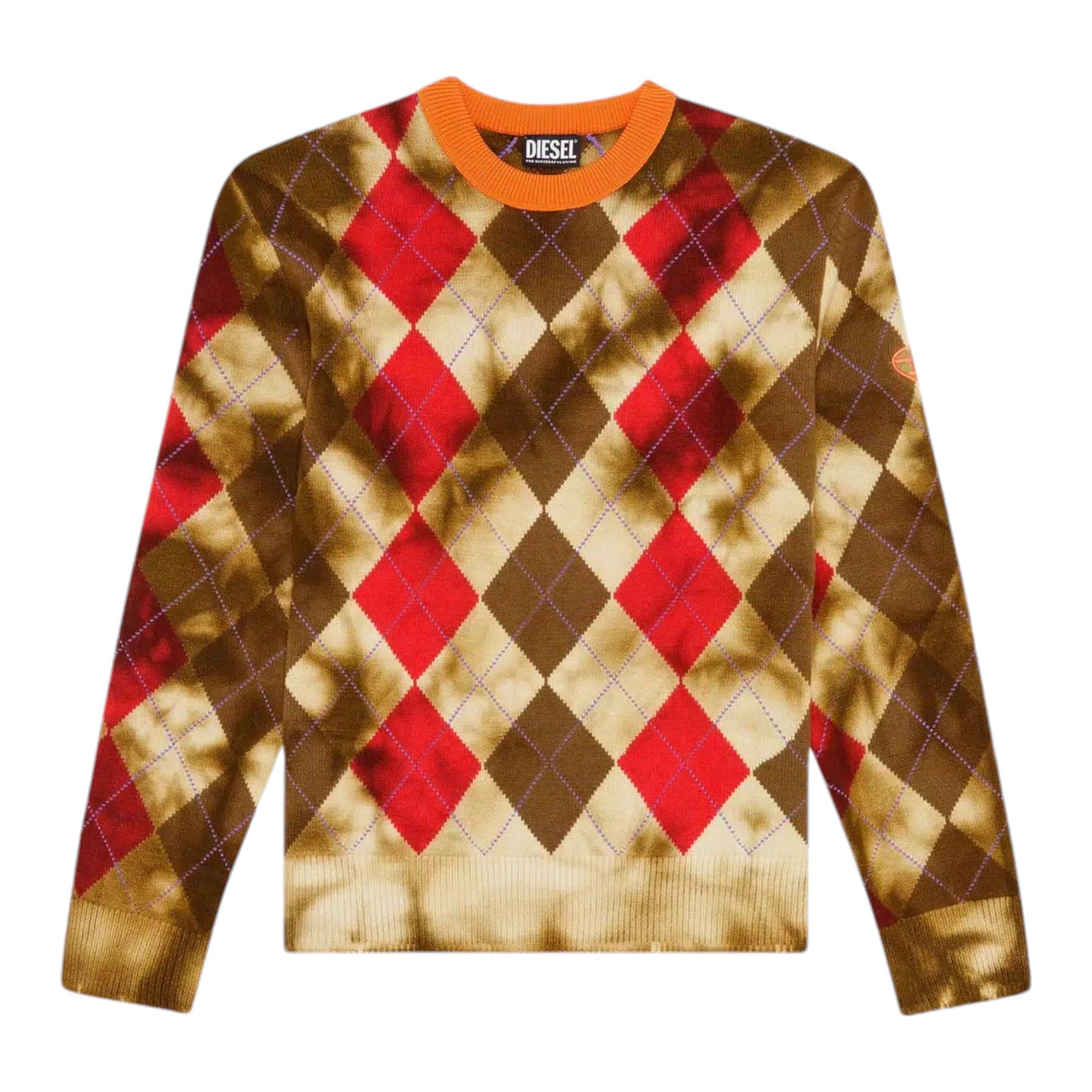 DIESEL K-AIRO 0BIAA Mens Crew Neck Sweatshirt Knit Pullover Wool Jumper Top NEW