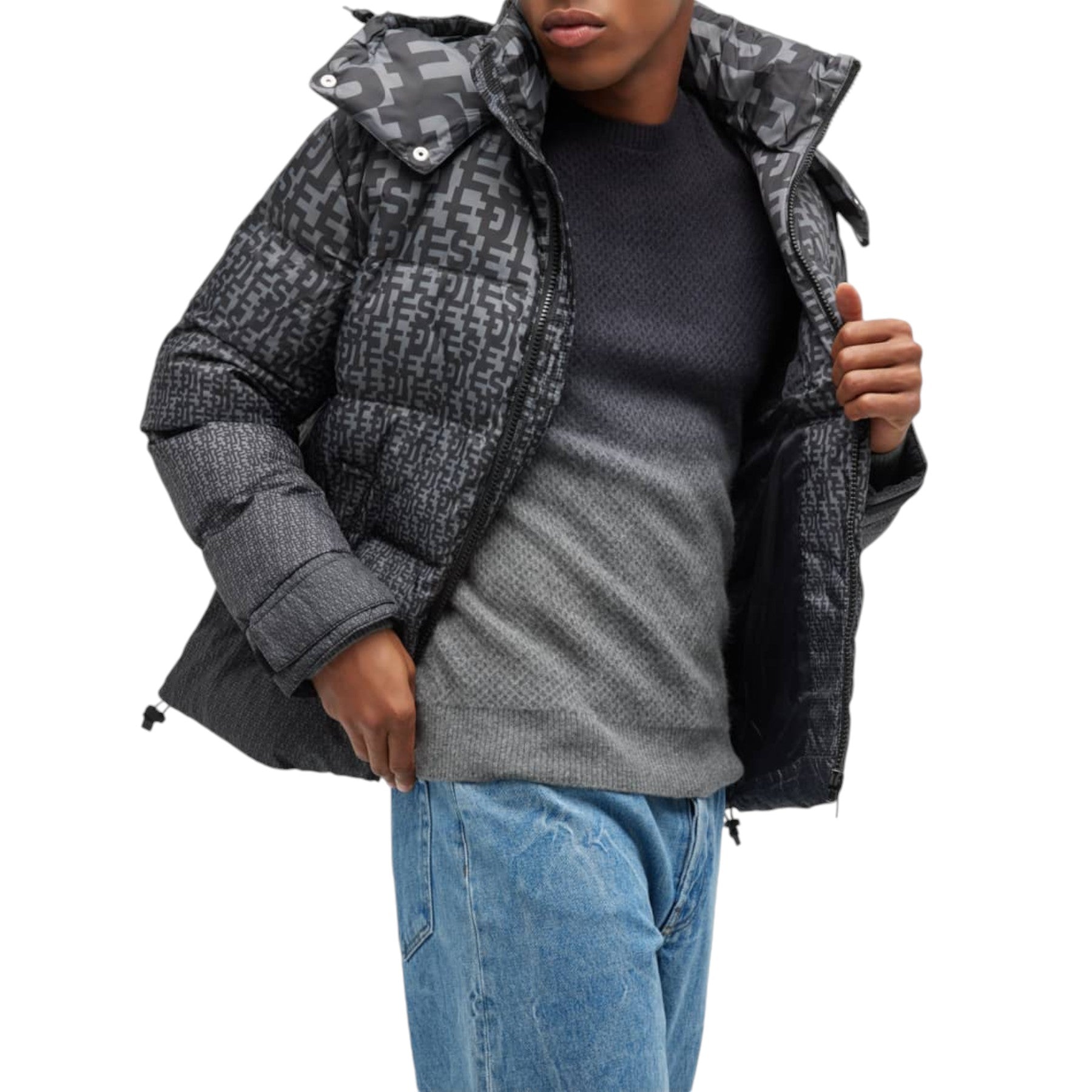 Diesel W-Step-Mon 0WEAG Mens Puffer Jacket Shell Down Padded Winter Outwear Coat