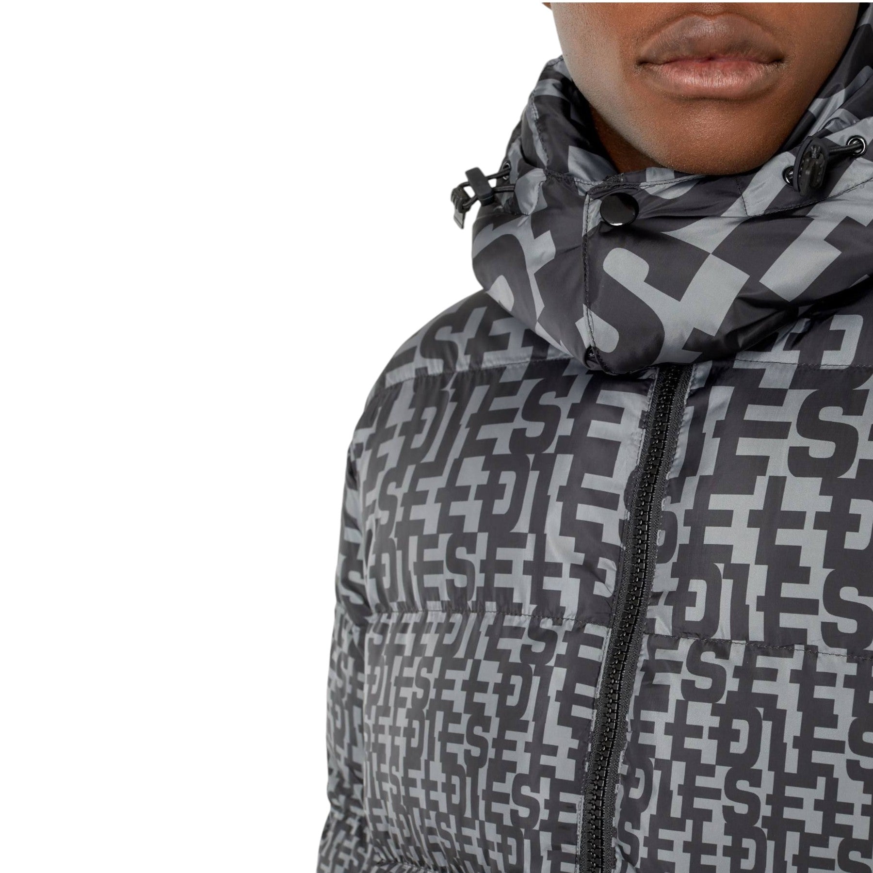 Diesel W-Step-Mon 0WEAG Mens Puffer Jacket Shell Down Padded Winter Outwear Coat