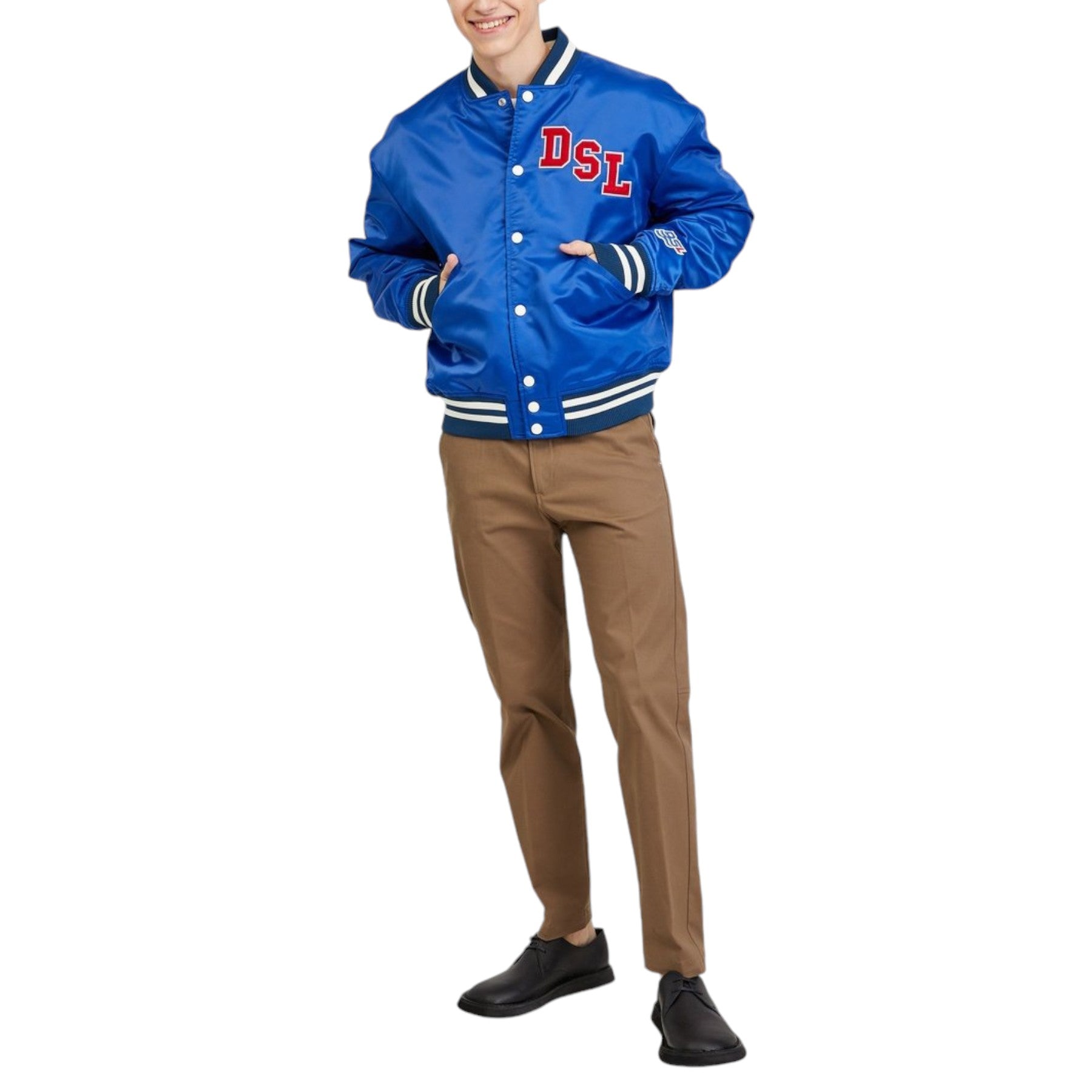 DIESEL J-BULC Mens Puffer Jacket Bomber Long Sleeve Winter Warm Coat Windproof