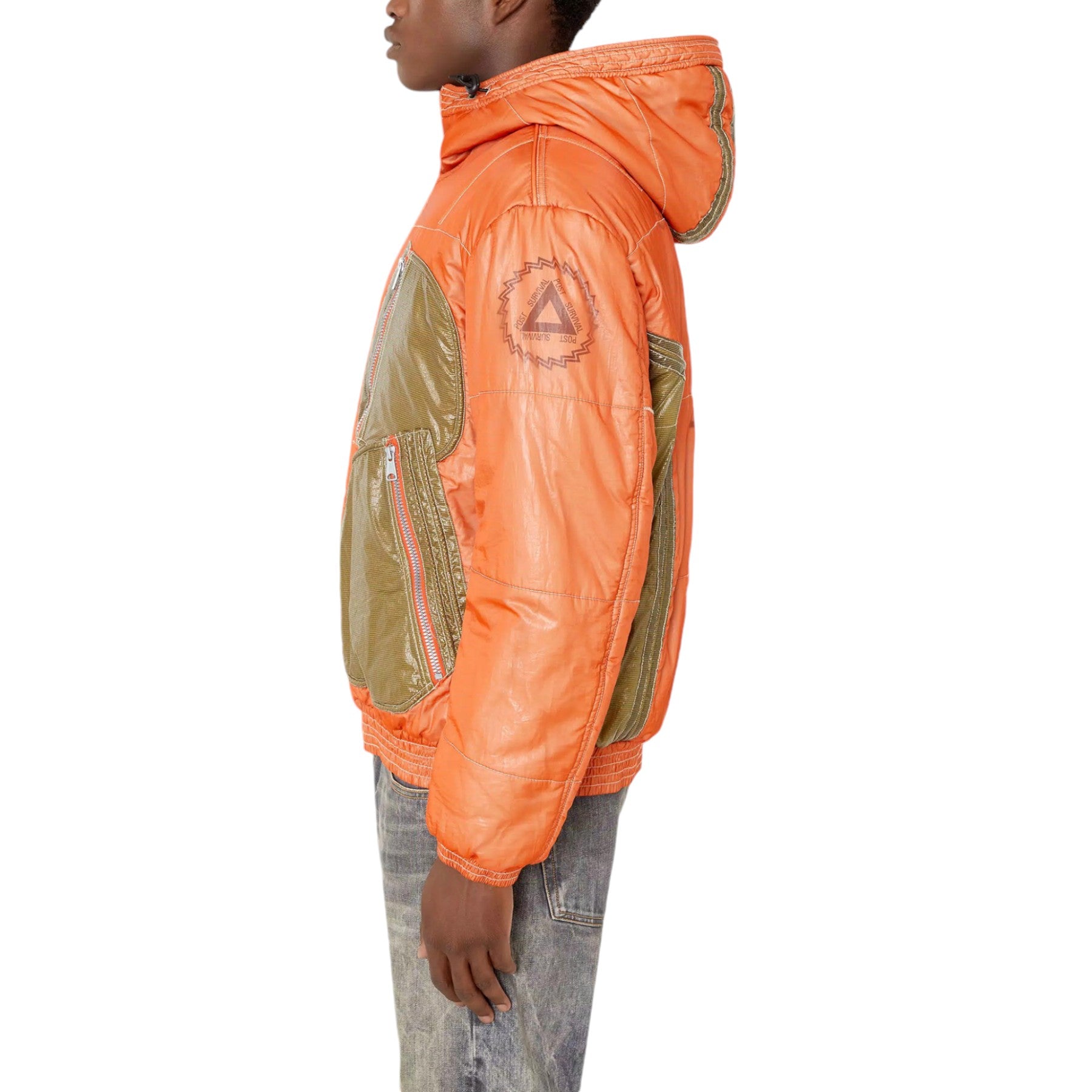 Diesel W-Nam 0PDAM Mens Puffer Jacket Down Padded Hoody Warm Winter Outwear Coat