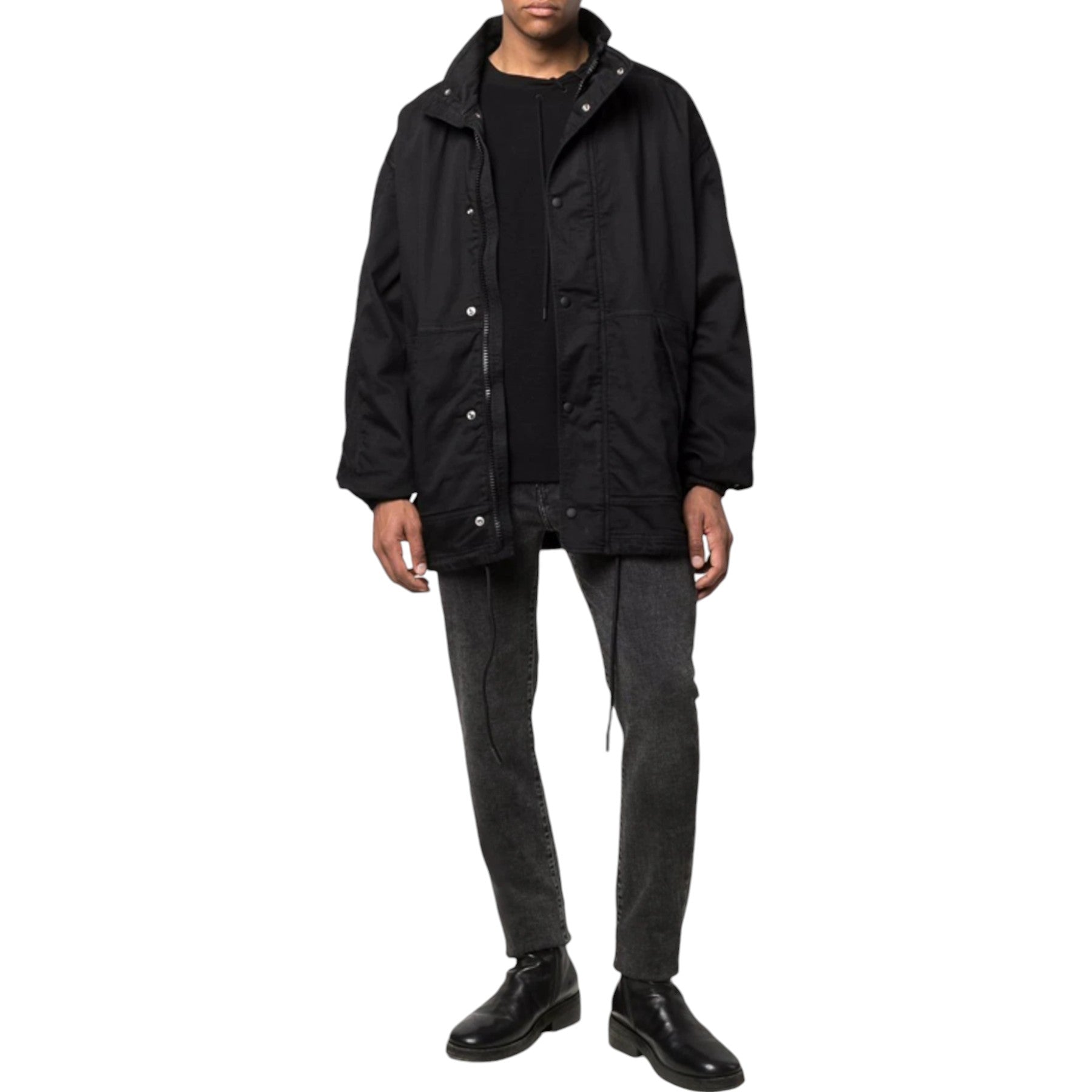 DIESEL D-RODNEY-NE Mens Parka Jacket Casual Padded Coat Winter Warm Long Sleeve