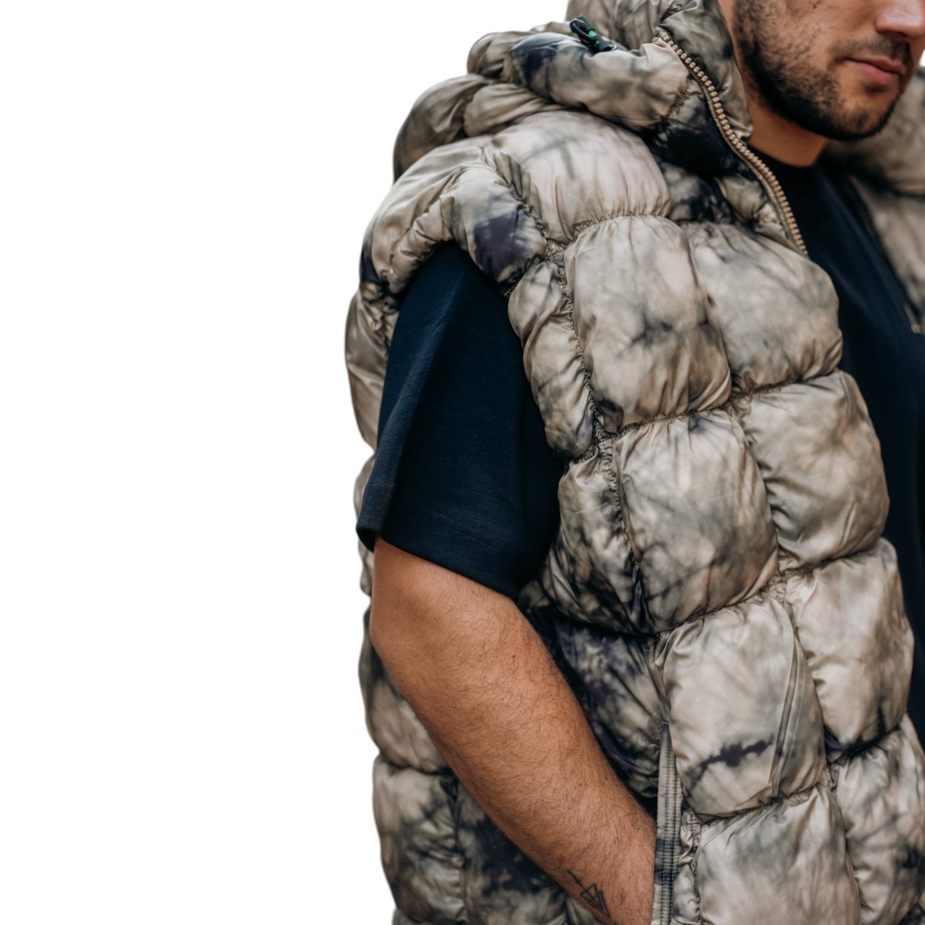 DIESEL W-RALLE-SL Mens Bodywarmer Gilet Quilted Sleeveless Padded Warm Waistcoat