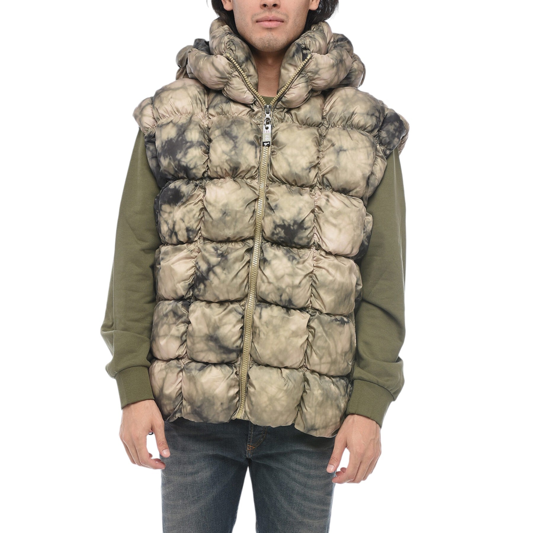 DIESEL W-RALLE-SL Mens Bodywarmer Gilet Quilted Sleeveless Padded Warm Waistcoat