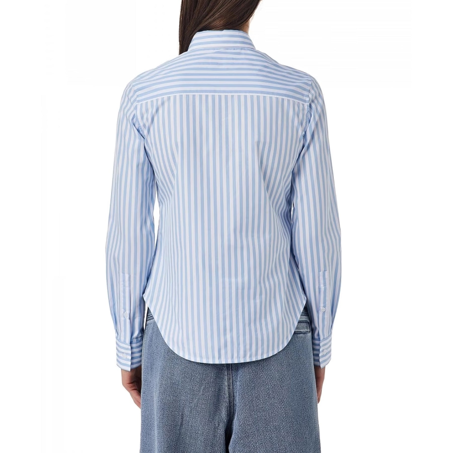 Diesel C GISEY Womens Shirt Long Sleeve Striped Casual Soft Collar Office Blouse