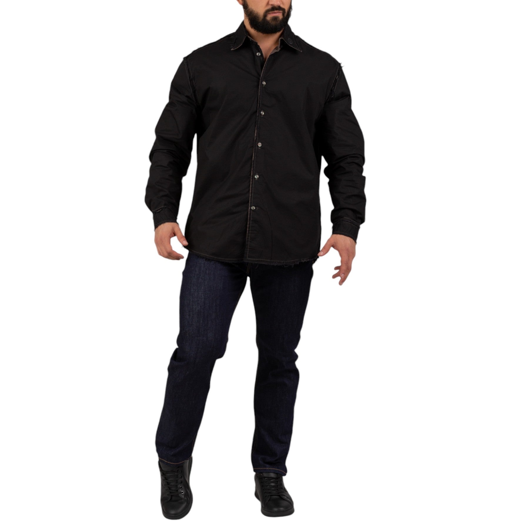 DIESEL S-WEEZER Mens Shirts Camicia Long Sleeve Button Up Casual Shirts Tops NEW