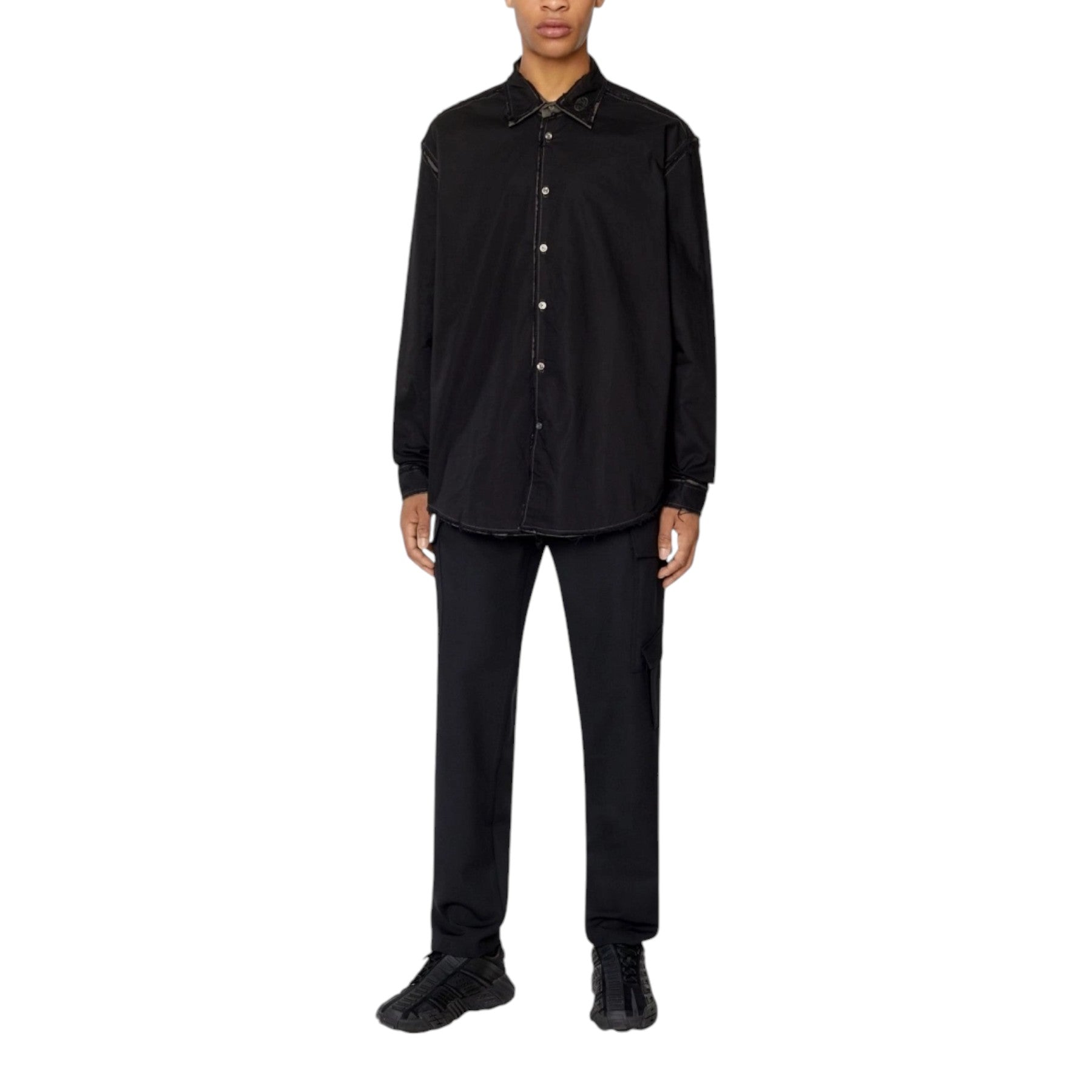 DIESEL S-WEEZER Mens Shirts Camicia Long Sleeve Button Up Casual Shirts Tops NEW