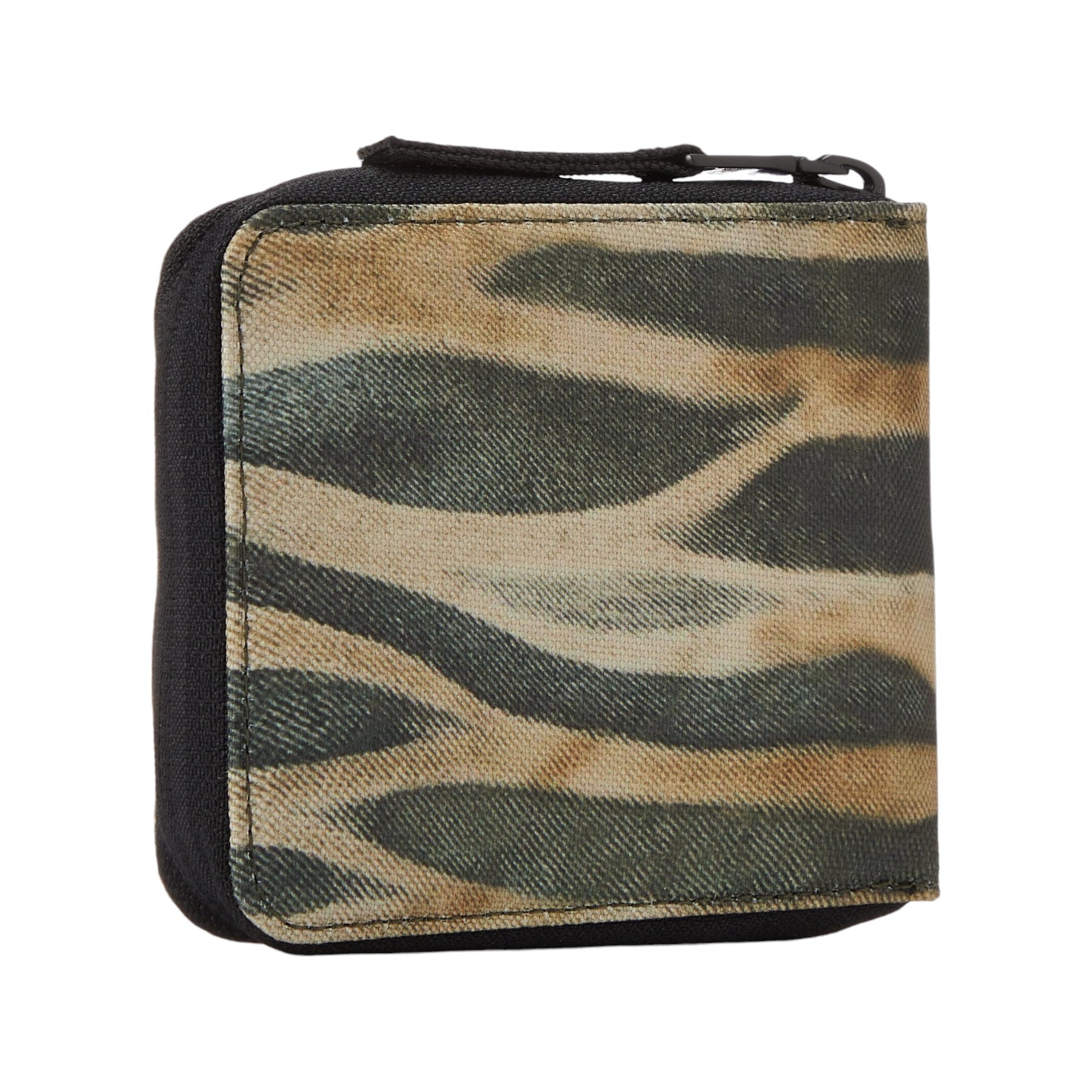 DIESEL Hiresh Mens Coin Purse Zipped Round Bi Fold Mini Wallets Military Green