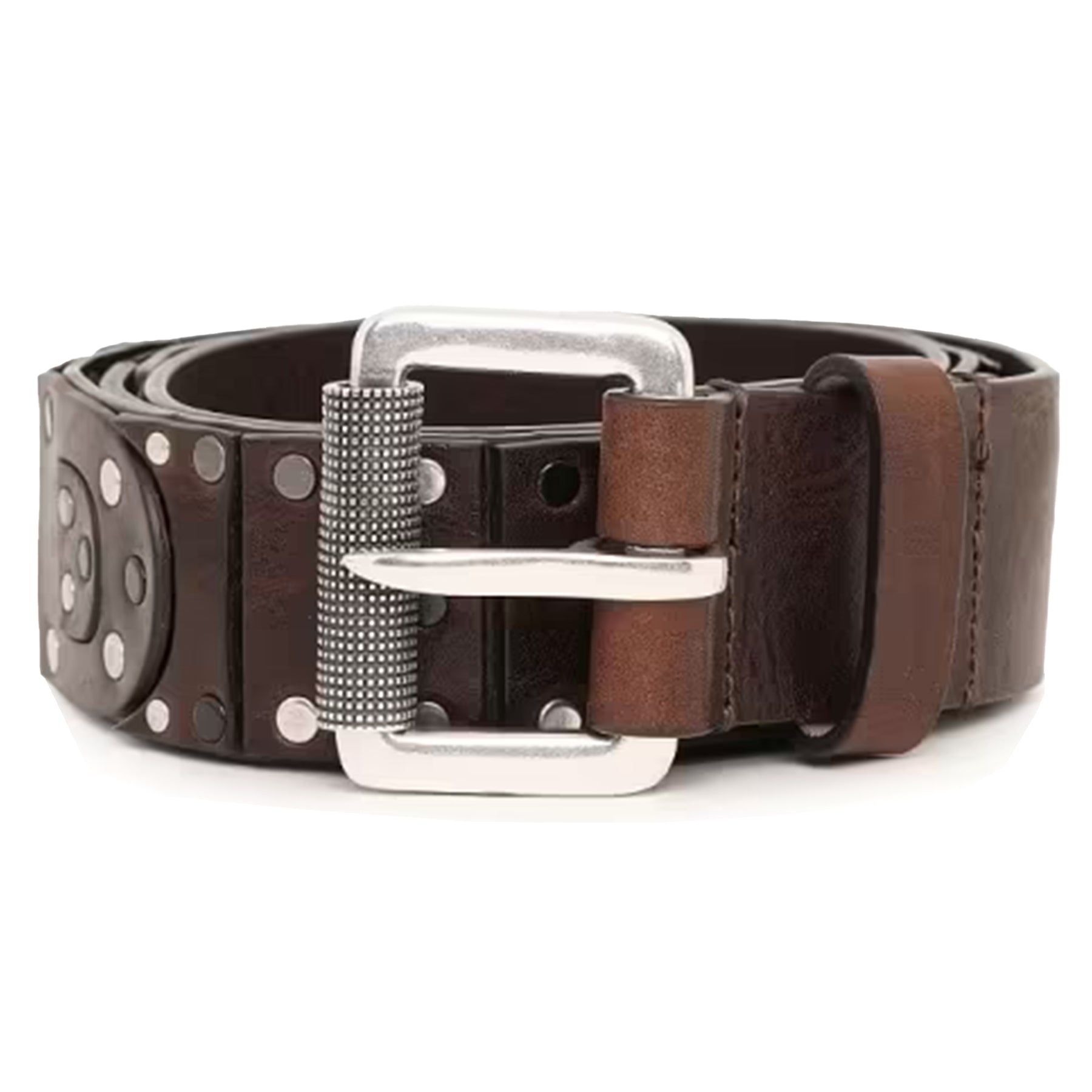 DIESEL B-STELLAR Mens Waist Belt Metal Buckle Jeans Casual Genuine Leather Belt