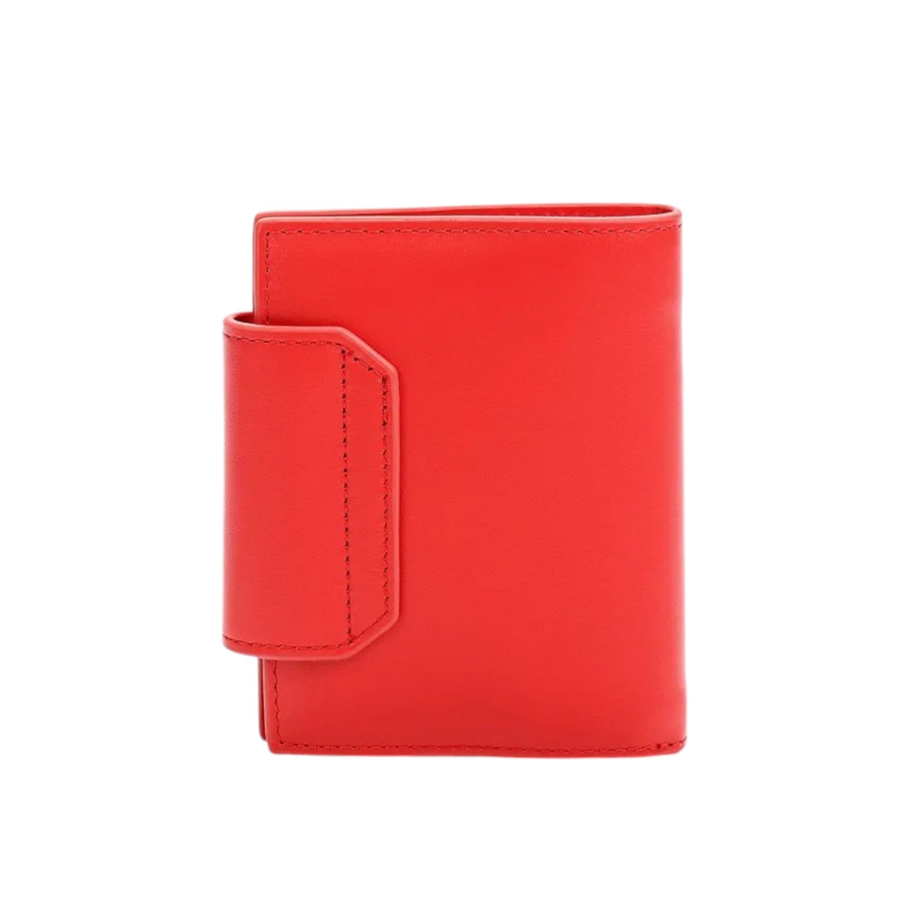 DIESEL 1DR Camille Womens Leather Coin Purse Credit Card Mini Bifold Wallet Red