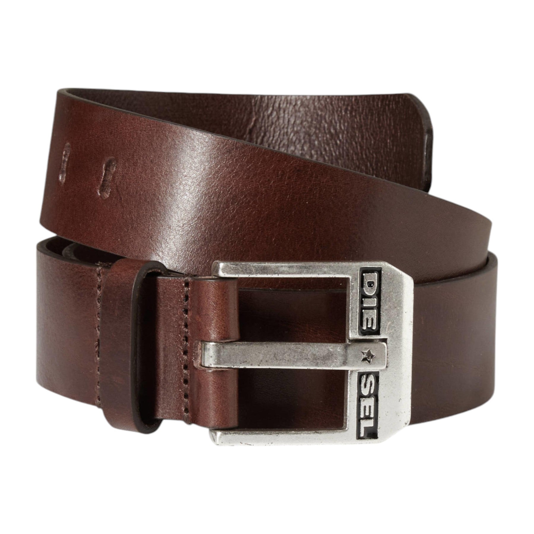 DIESEL BLUESTAR Mens Genuine Leather Belts For Jeans Metal Buckle Waist Belt NEW