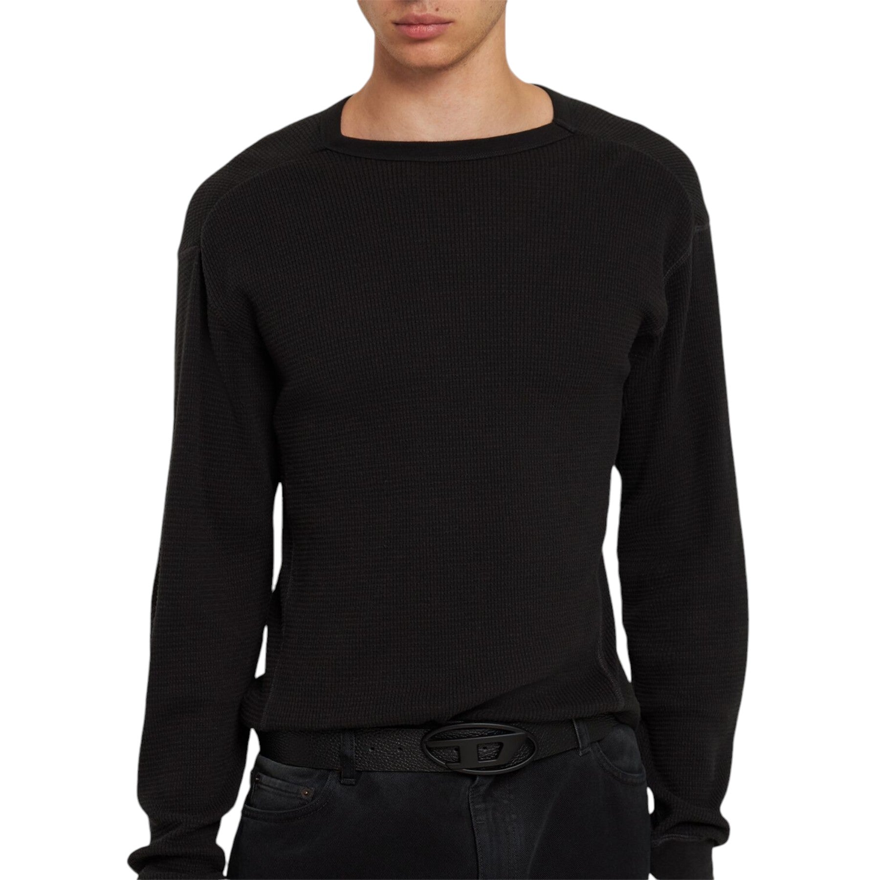 DIESEL B-1DR REV Mens Genuine Leather Belts For Jeans Metal Buckle Casual Belt