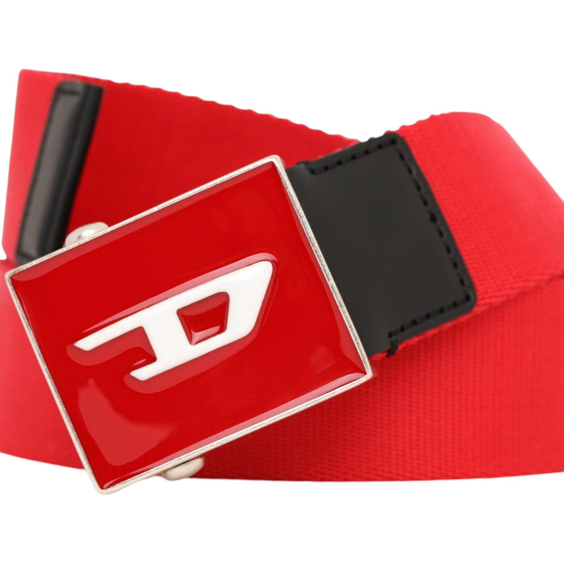 DIESEL B-PLAKUE Mens Webbing Belt Work Belt Metal Buckle Waistbelt Army Golf New