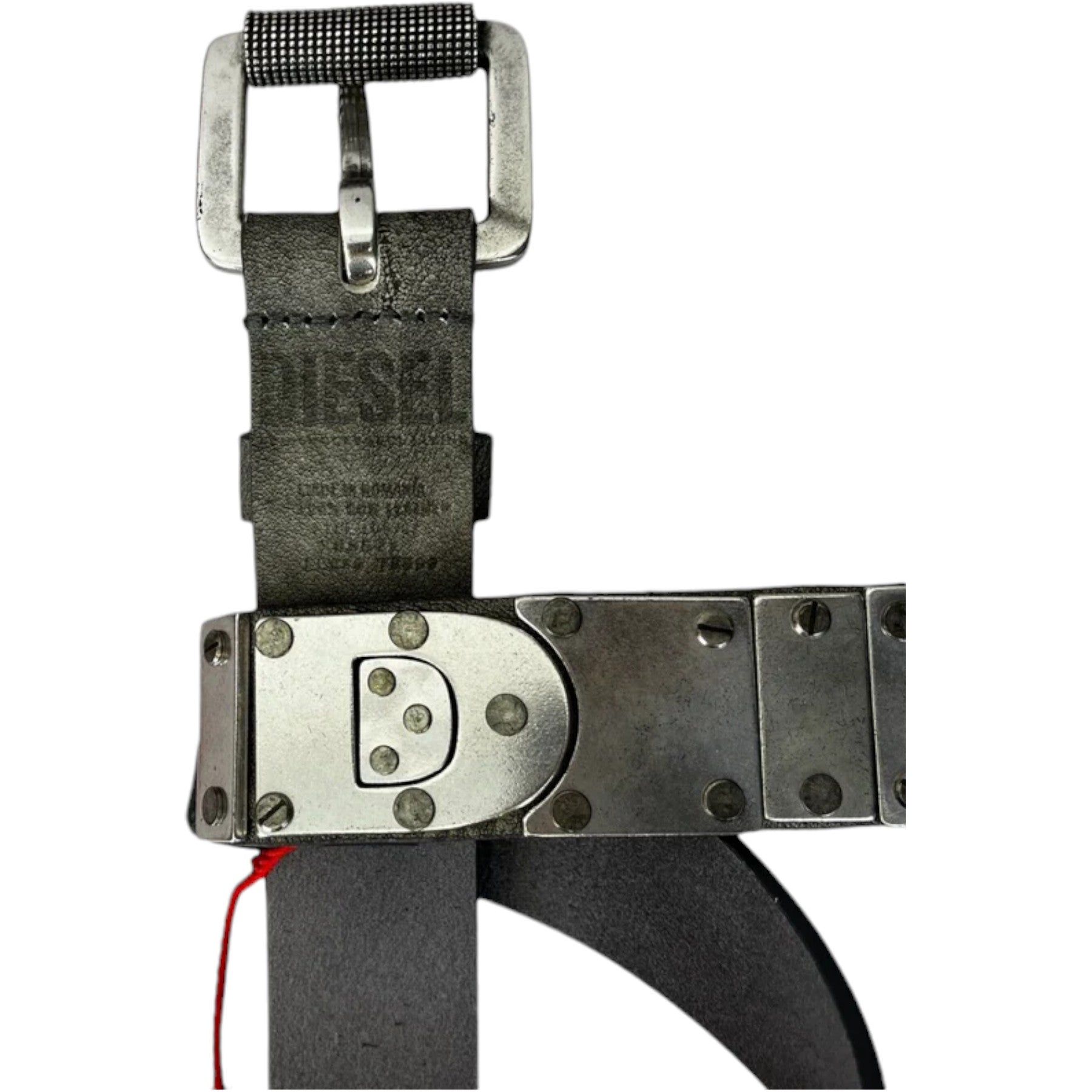 DIESEL B-RAIL Mens Genuine Leather Belt For Jeans Metal Buckle Trouser Waistbelt