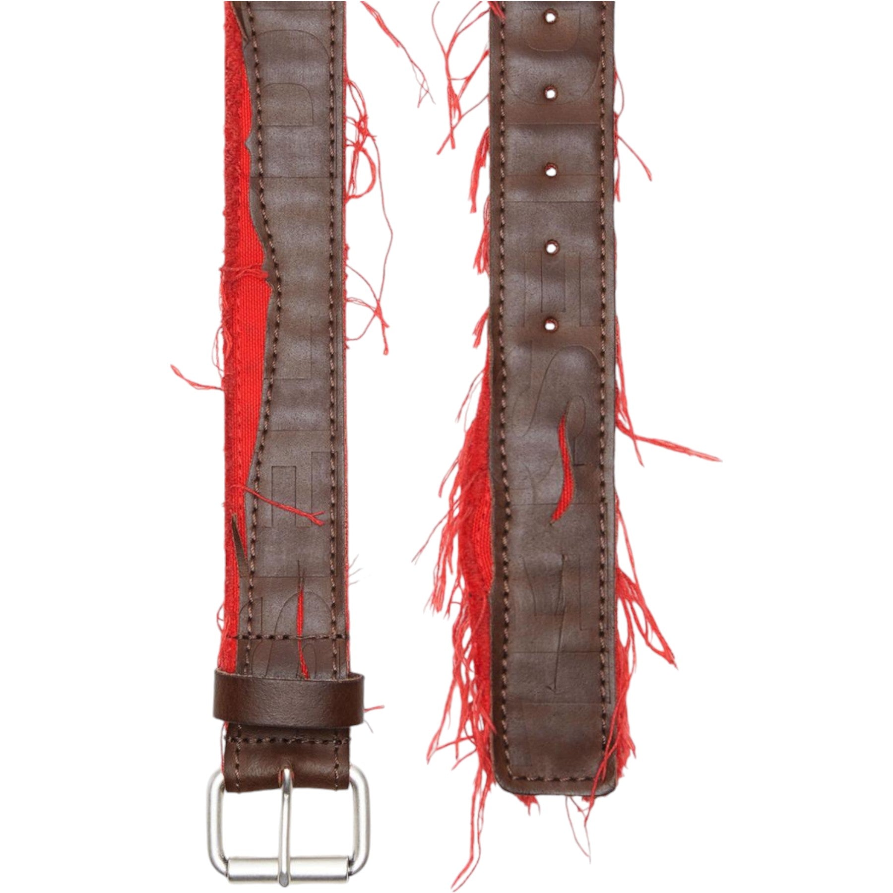 DIESEL B-RIPPED Mens Leather Belts For Trousers Jeans Cotton Metal Buckle Black