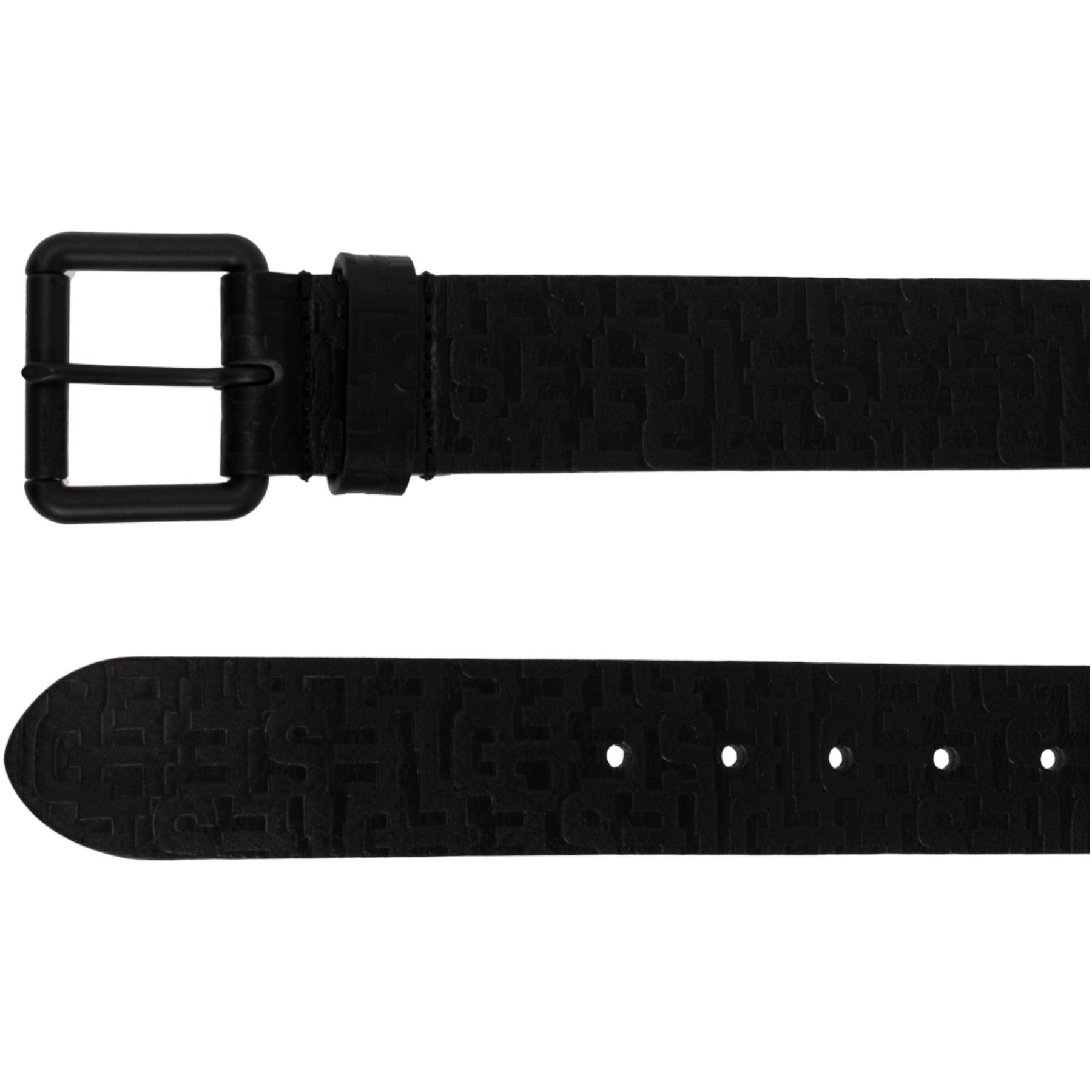DIESEL B-MONOGRAM Mens Genuine Leather Belts For Trousers Jeans Metal Buckle