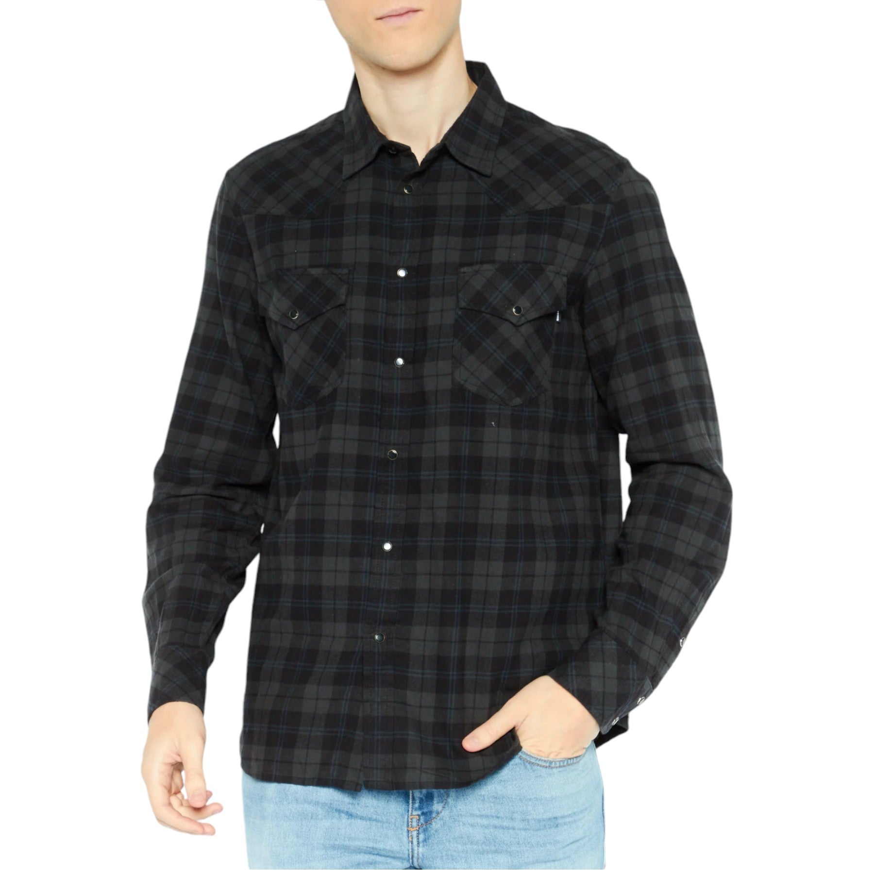 Diesel S-EAST-LONG REBAD Mens Lumberjack Shirt Long Sleeve Flannel Check Shirt