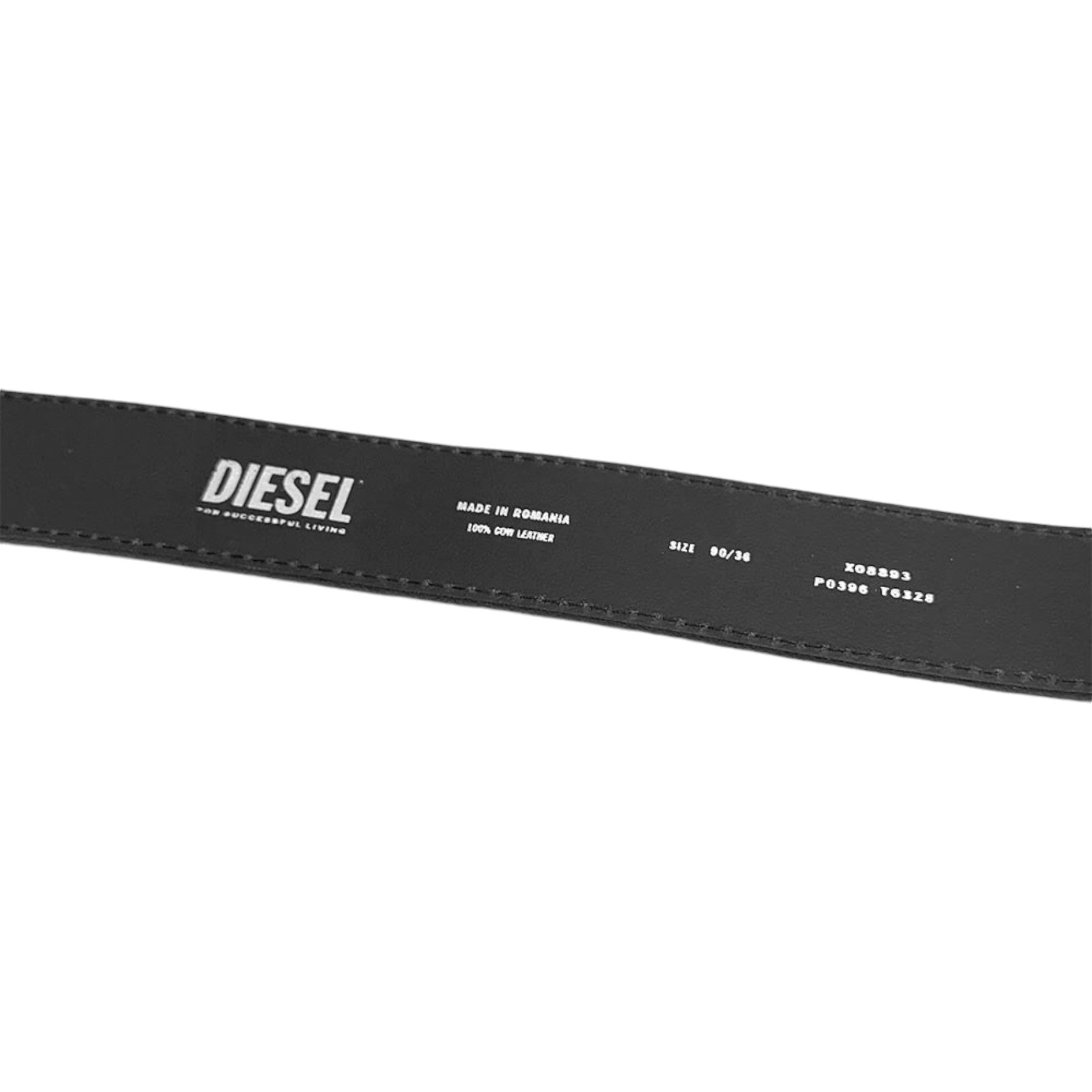 DIESEL B-GRAIN Mens Genuine Leather Belts For Trousers Jeans Metal Buckle Navy