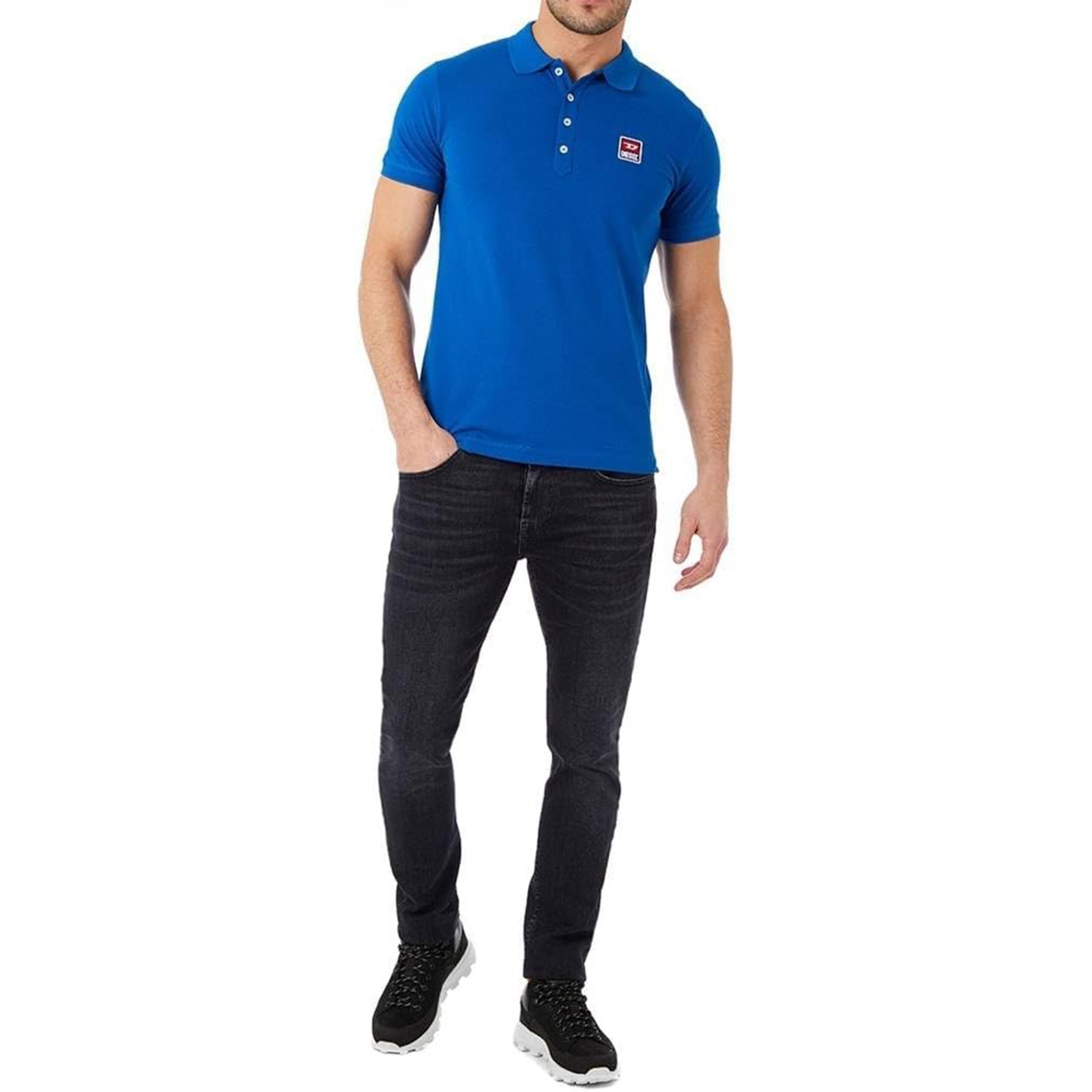 DIESEL T-Kal-Patch 00SAVB Mens Polo Shirts Short Sleeve Casual Summer Golf Tee M