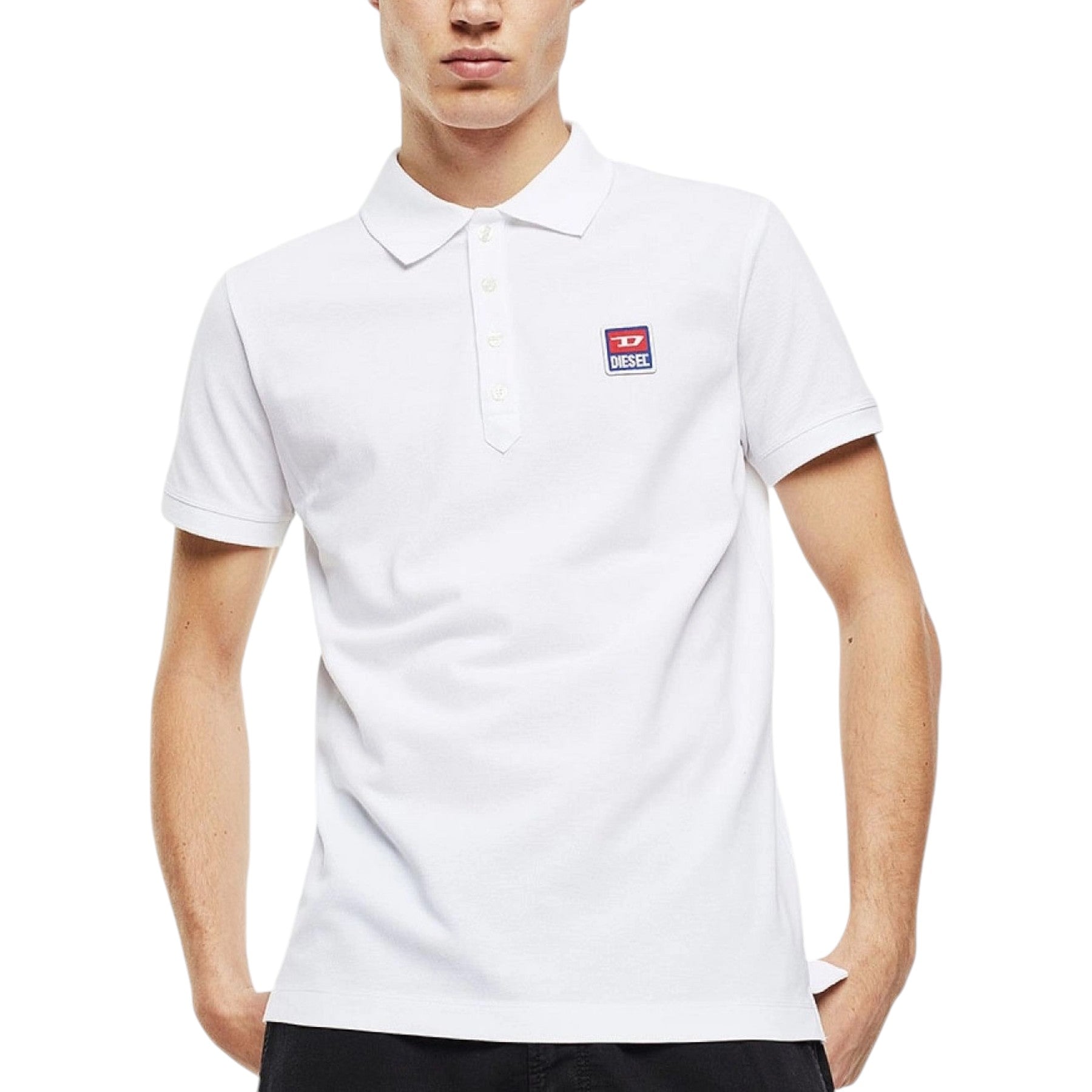 DIESEL T-Kal-Patch 00SAVB Mens Polo Shirts Short Sleeve Casual Summer Golf Tee M