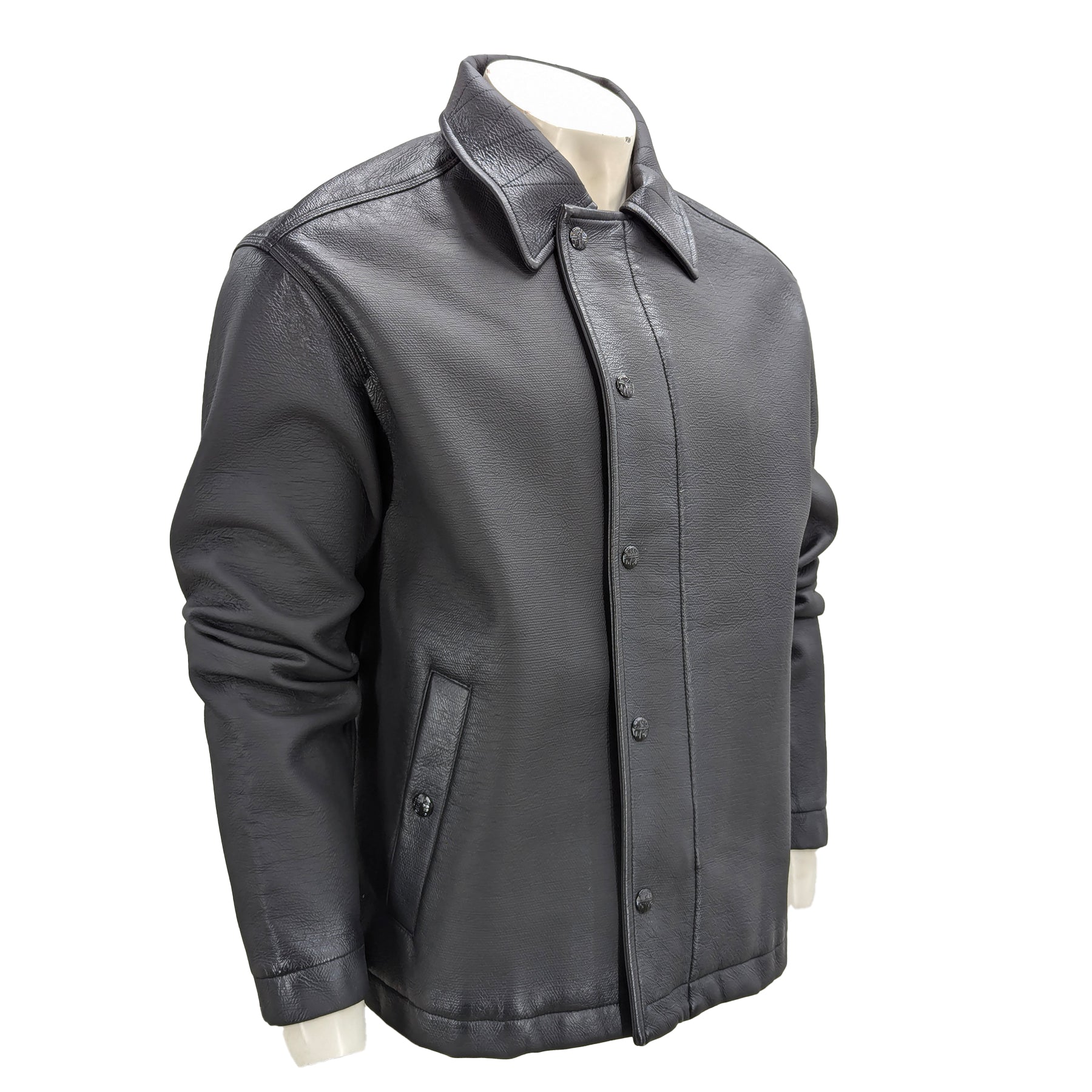 DIESEL J-DINOS Mens Biker Jacket Collared Regular Fit Winter Black Shirt Jacket